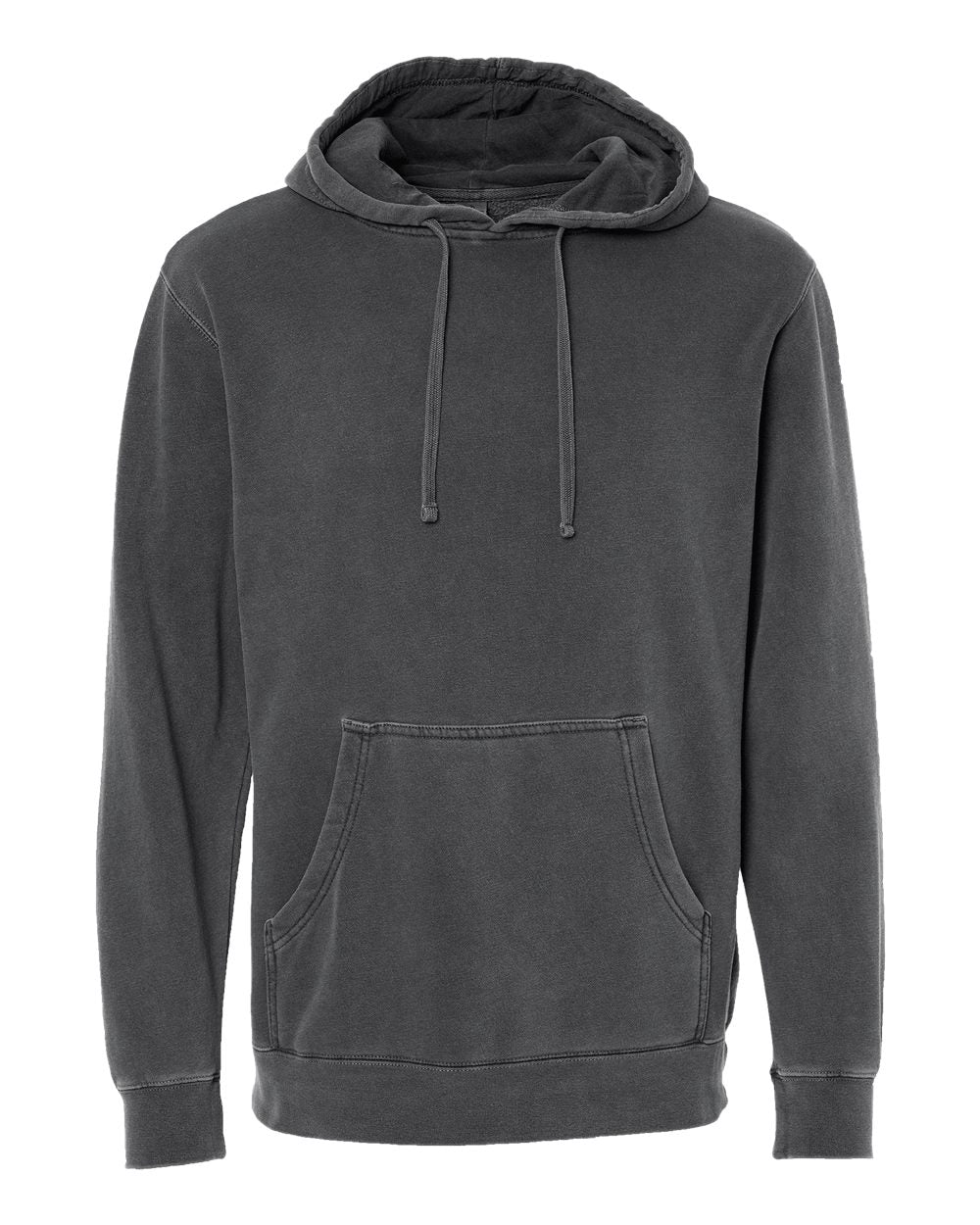 Independent Trading Co. Unisex Midweight Pigment-Dyed Hooded Sweatshirt. PRM4500 - Pigment Black