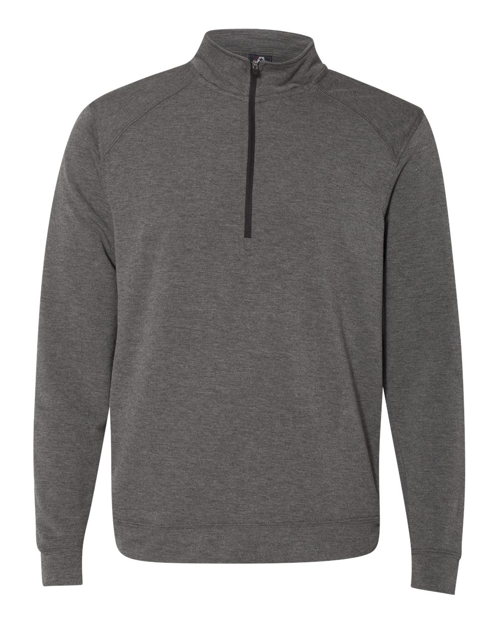 J. America Men's Omega Stretch Quarter-Zip Pullover. 8434 - Charcoal Triblend