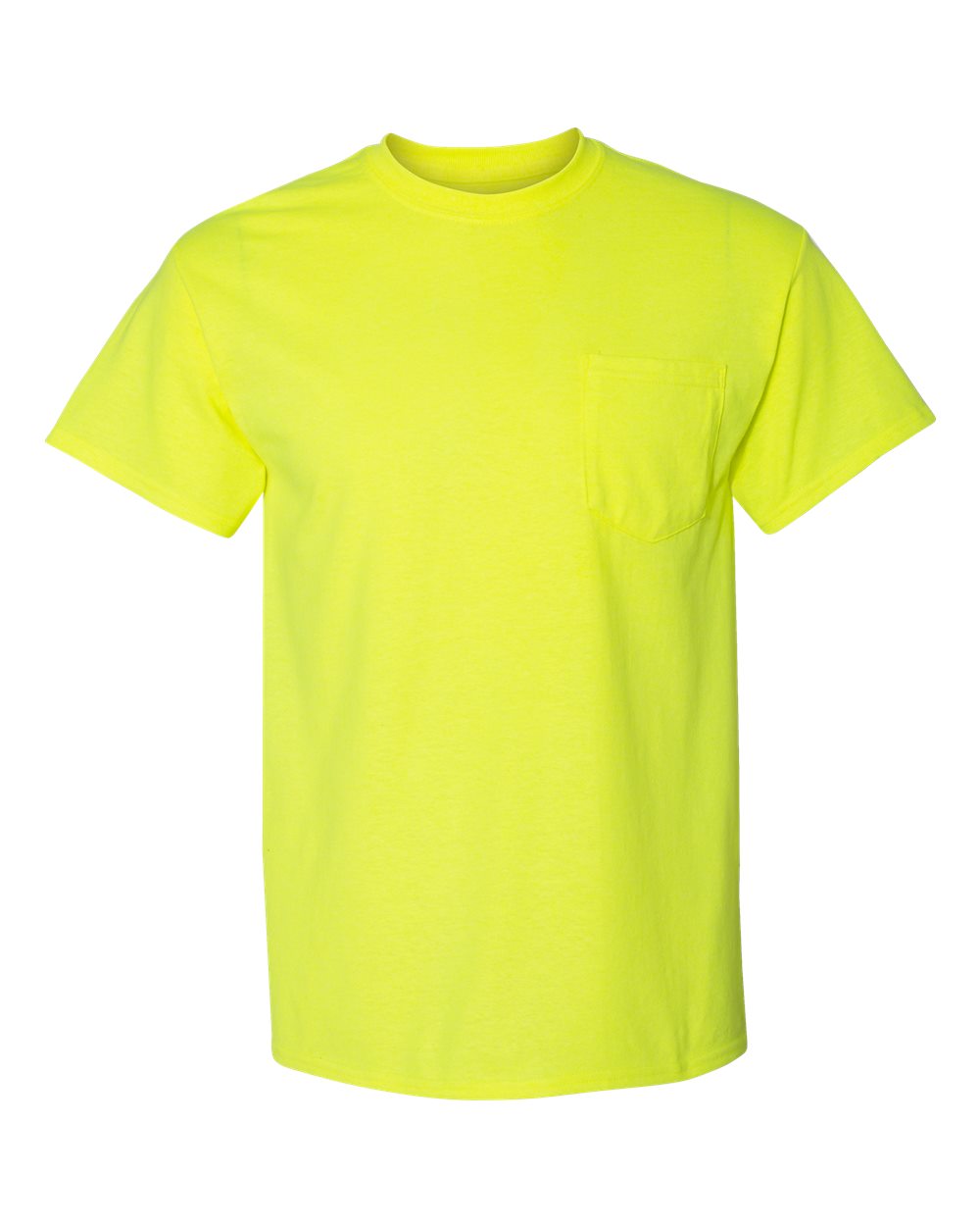 Gildan Unisex DryBlend® Pocket T-Shirt. 8300 - Safety Green