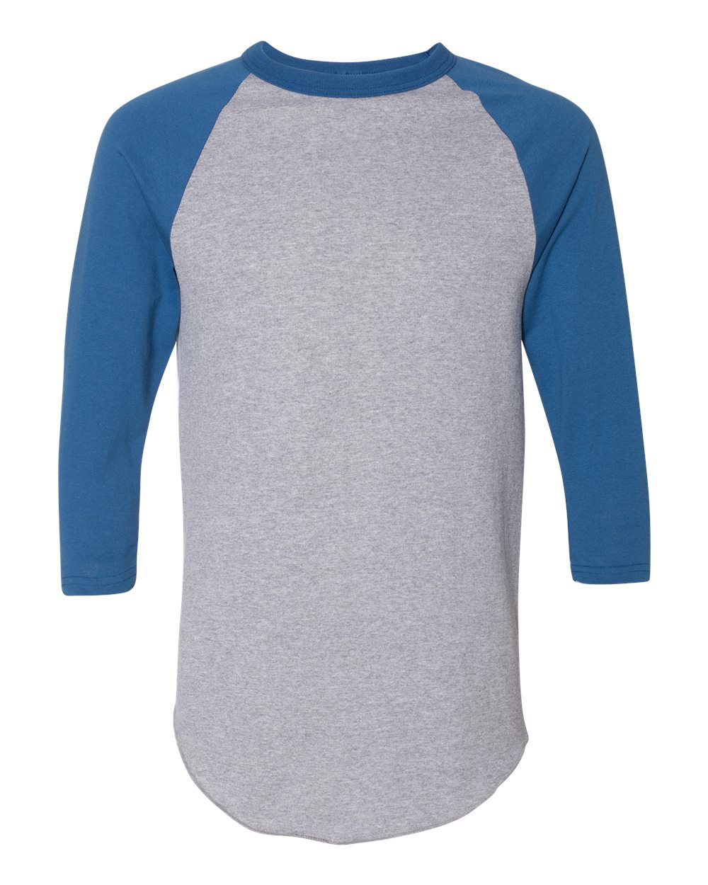 Augusta Sportswear Unisex Three-Quarter Raglan Sleeve Baseball Jersey T-Shirt. 4420 - Athletic Heather/ Royal