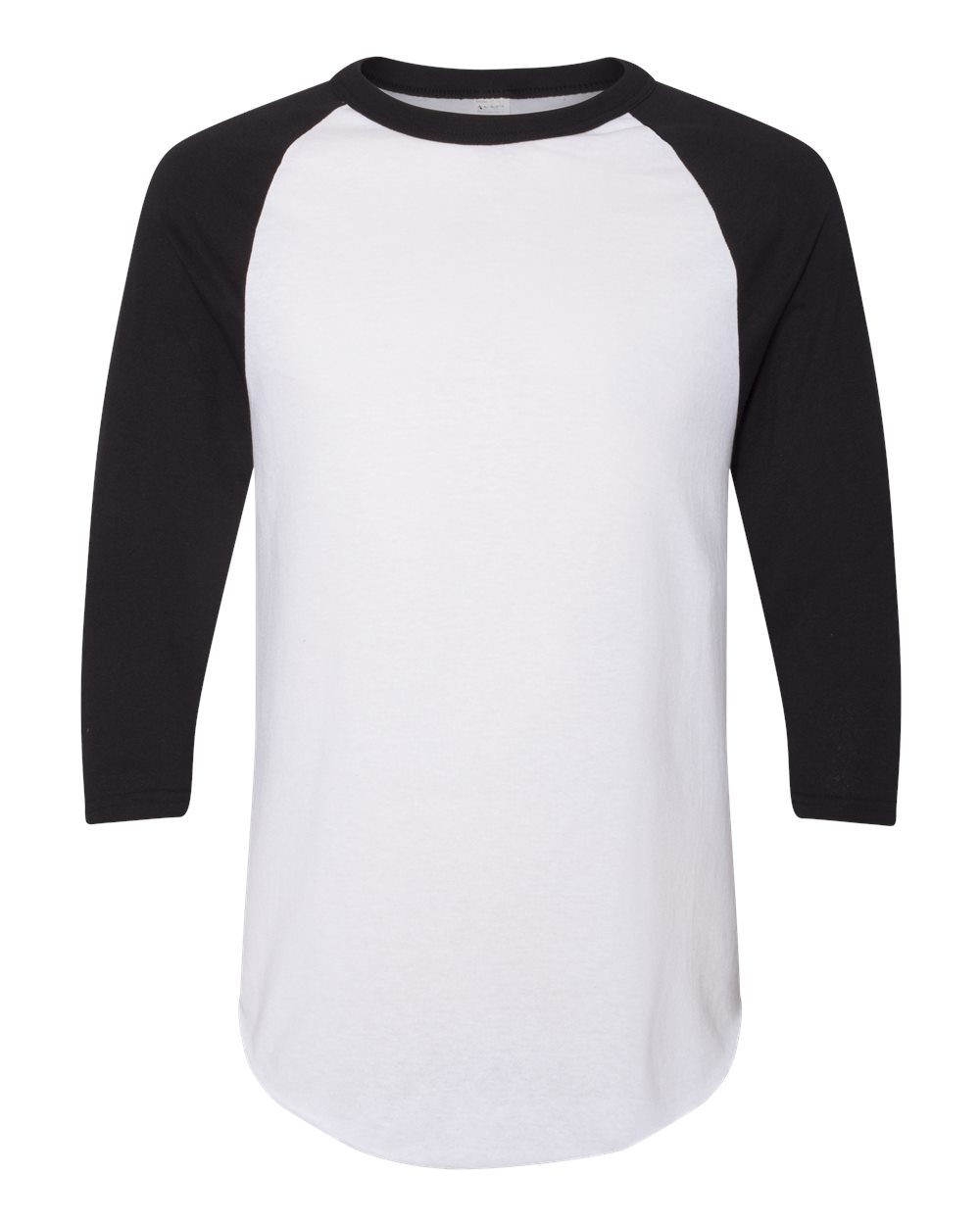 Augusta Sportswear Unisex Three-Quarter Raglan Sleeve Baseball Jersey T-Shirt. 4420 - White/ Black