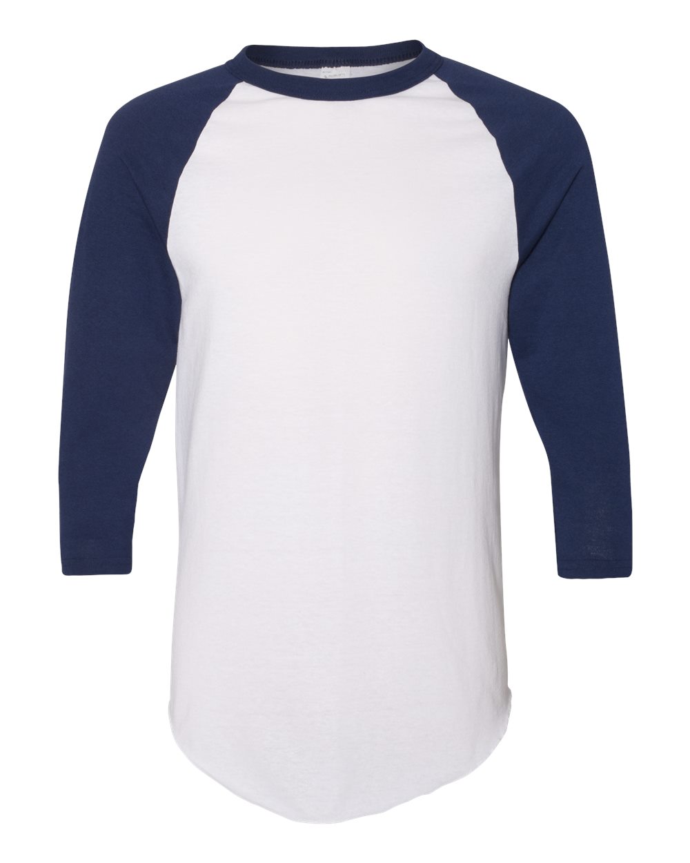 Augusta Sportswear Unisex Three-Quarter Raglan Sleeve Baseball Jersey T-Shirt. 4420 - White/ Navy
