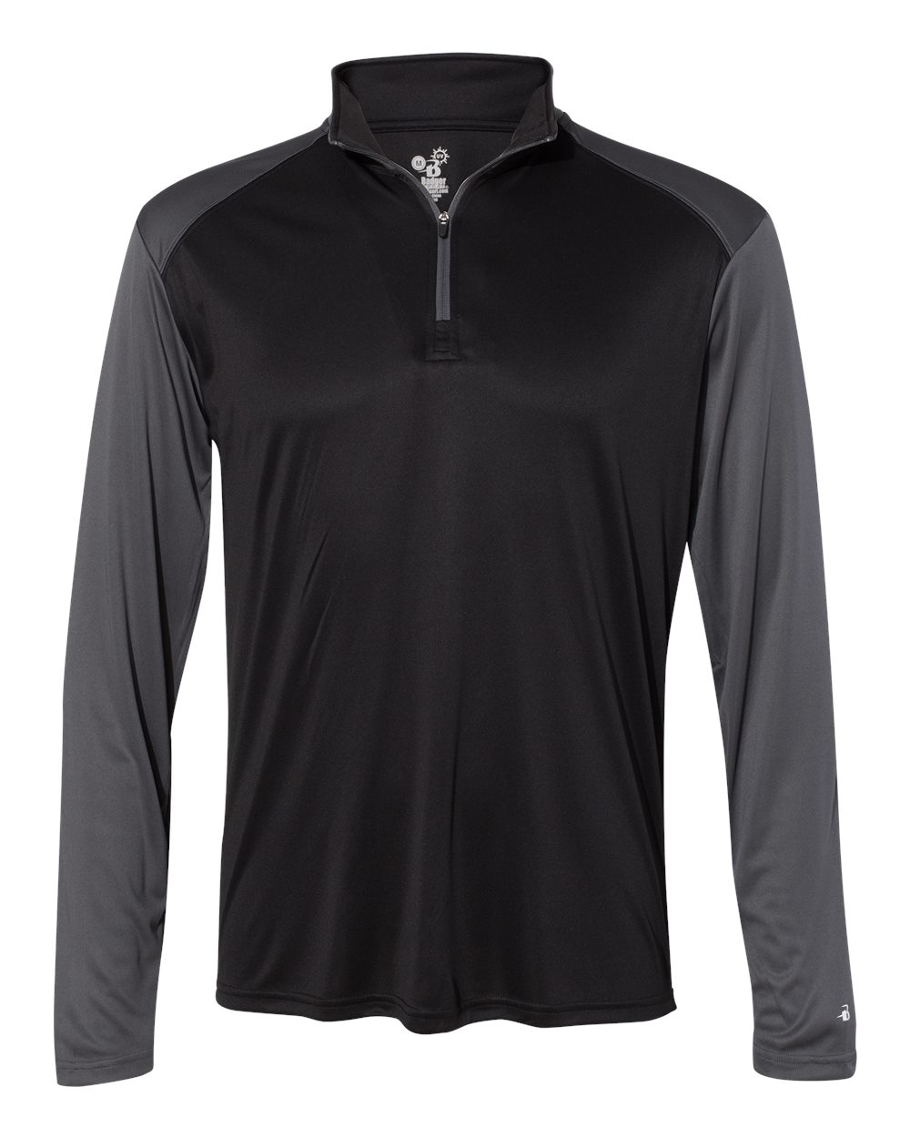 Badger Men's Ultimate SoftLock™ Sport Quarter-Zip Pullover. 4006 - Black/ Graphite
