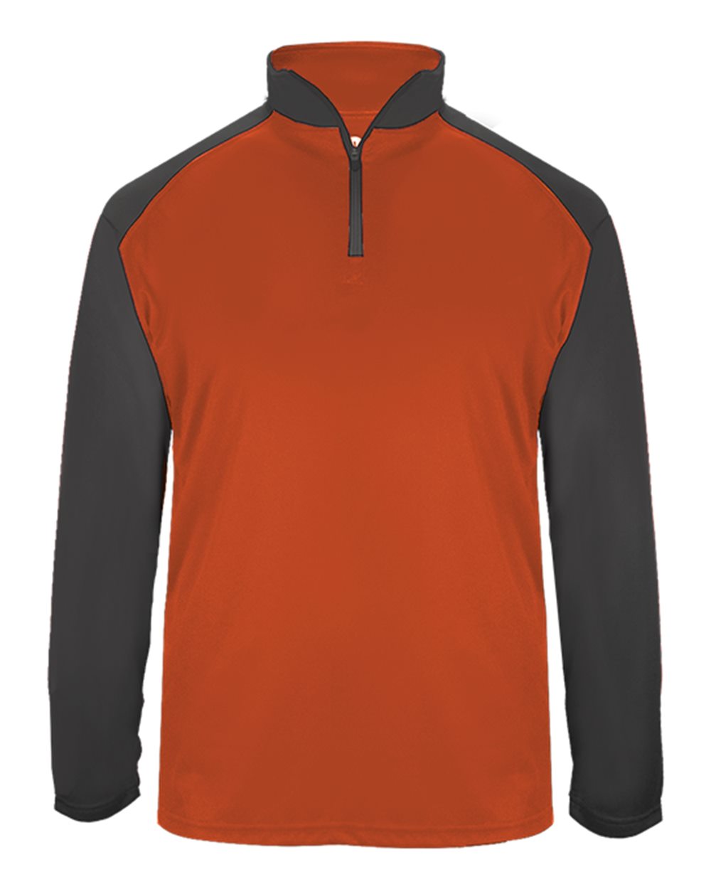 Badger Men's Ultimate SoftLock™ Sport Quarter-Zip Pullover. 4006 - Burnt Orange/ Graphite