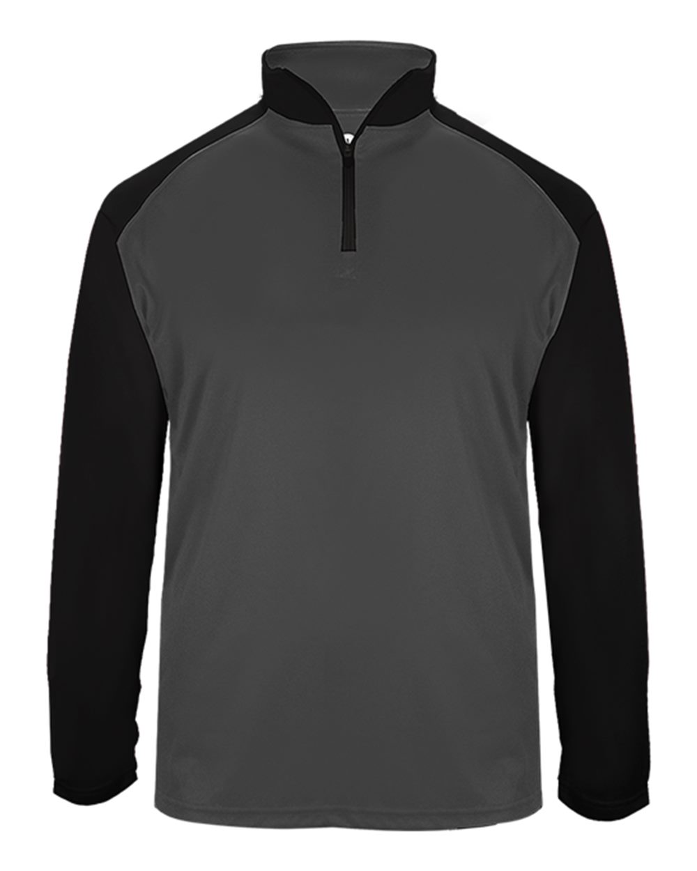 Badger Men's Ultimate SoftLock™ Sport Quarter-Zip Pullover. 4006 - Graphite/ Black