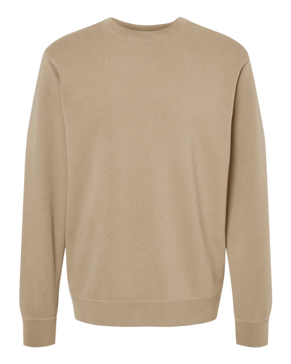 Independent Trading Co. Unisex Midweight Pigment-Dyed Crewneck Sweatshirt. PRM3500 - Pigment Sandstone