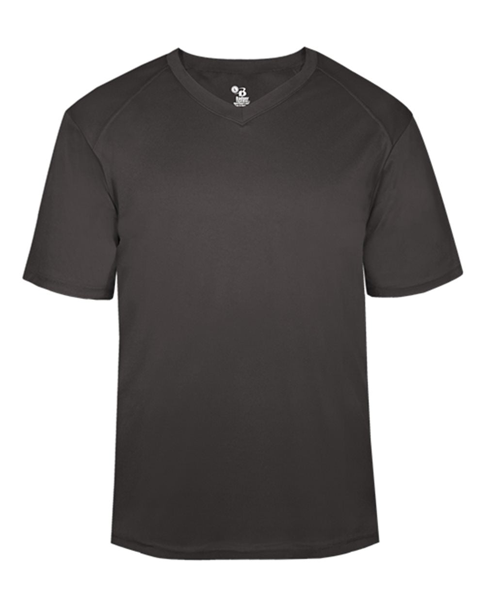 Badger Men's B-Core V-Neck T-Shirt. 4124 - Graphite