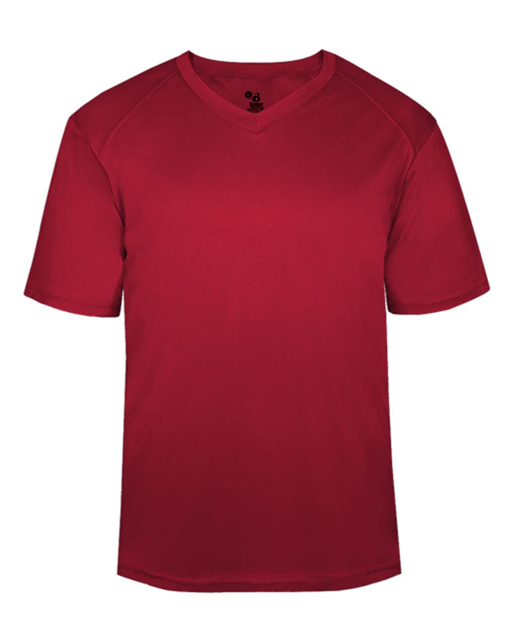 Badger Men's B-Core V-Neck T-Shirt. 4124 - Red