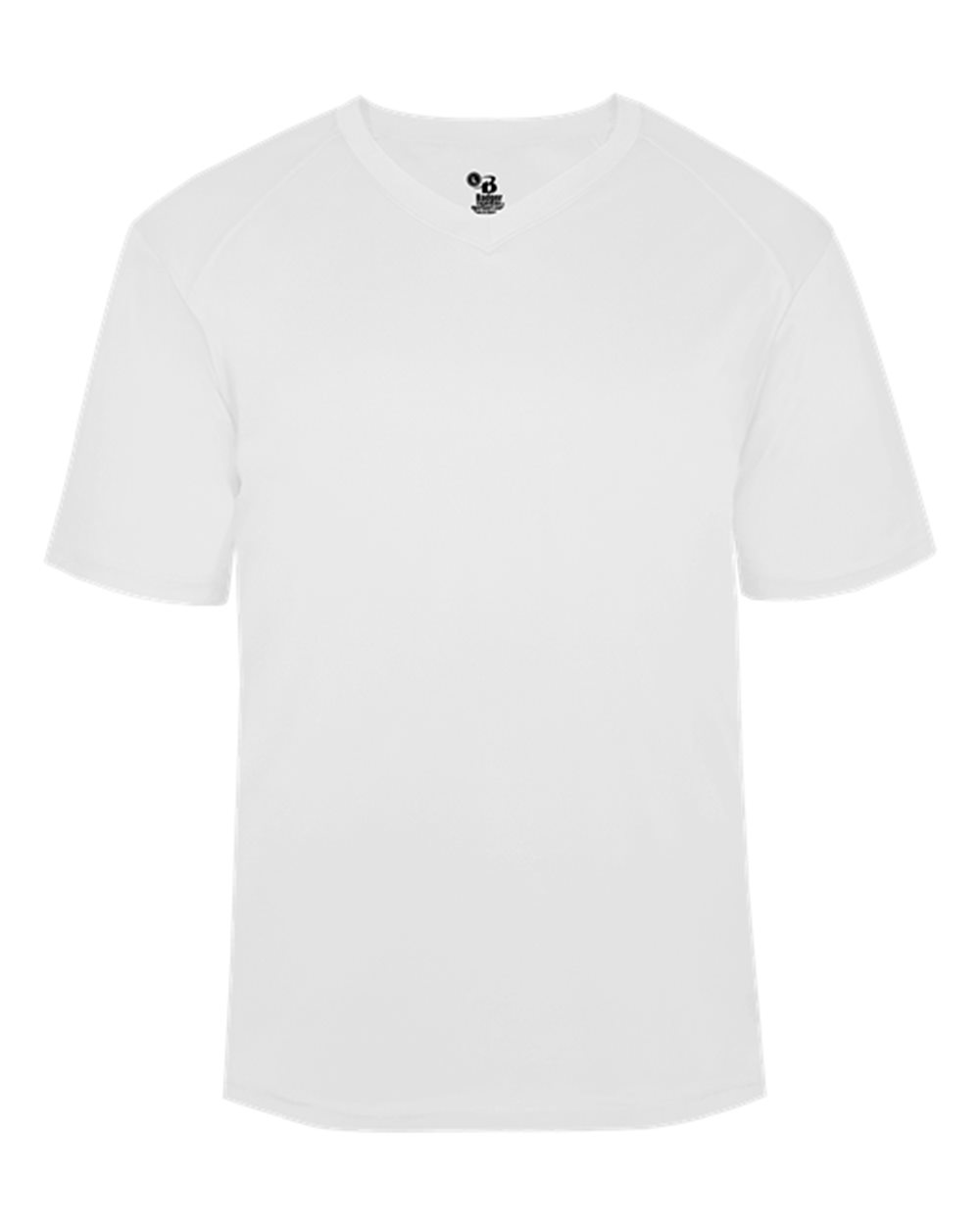 Badger Men's B-Core V-Neck T-Shirt. 4124 - White