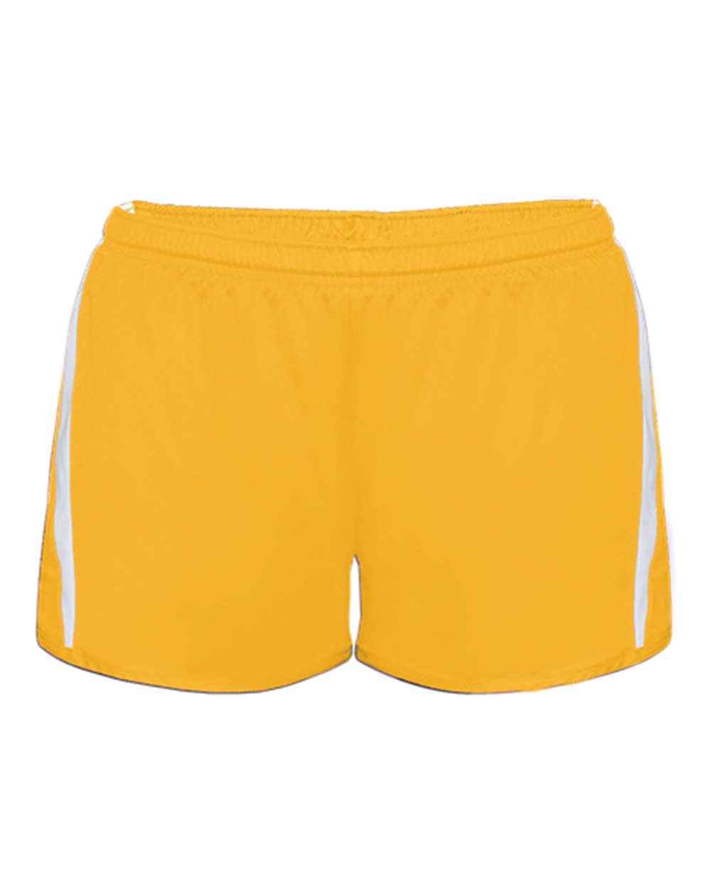 Alleson Athletic Women's Stride Shorts. 7274 - Gold/ White
