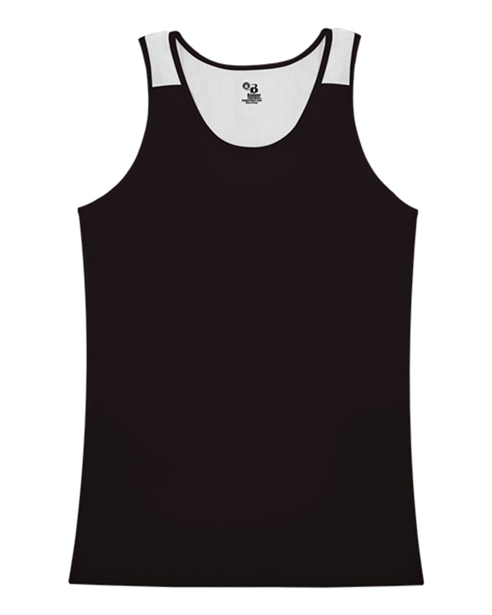 Alleson Athletic Women's Ventback Singlet. 8968 - Black/ White