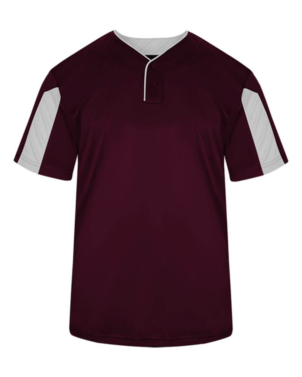 Alleson Athletic Men's Striker Placket. 7976 - Maroon/ White