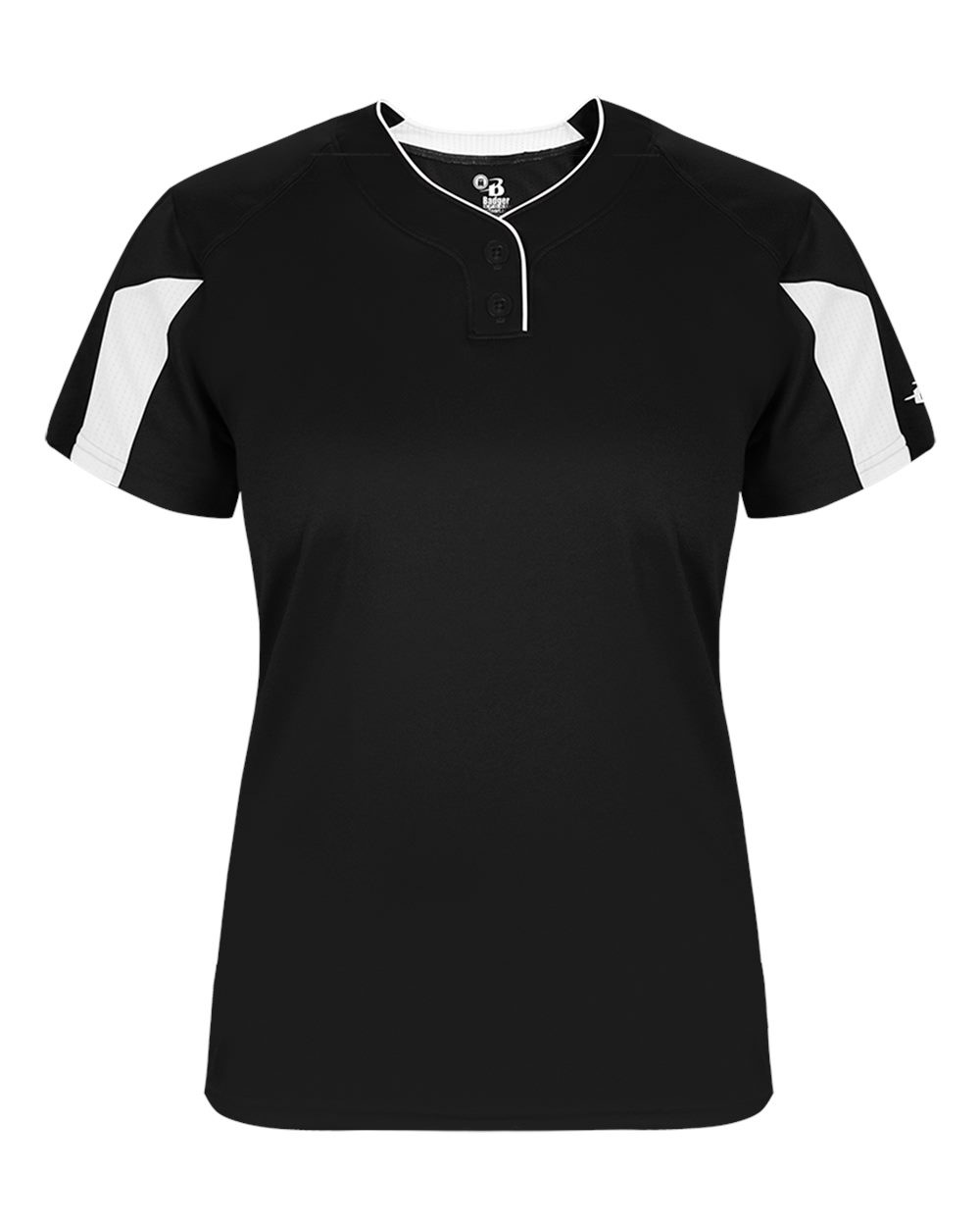 Alleson Athletic Women's Striker Placket. 6176 - Black/ White