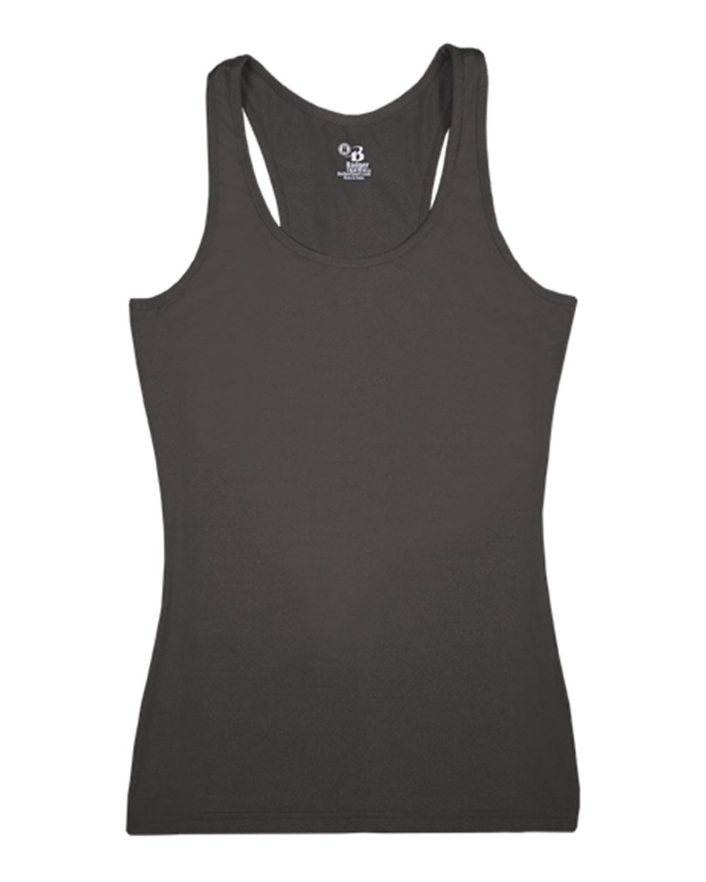 Badger Women's Pro-Compression Racerback. 4666 - Graphite