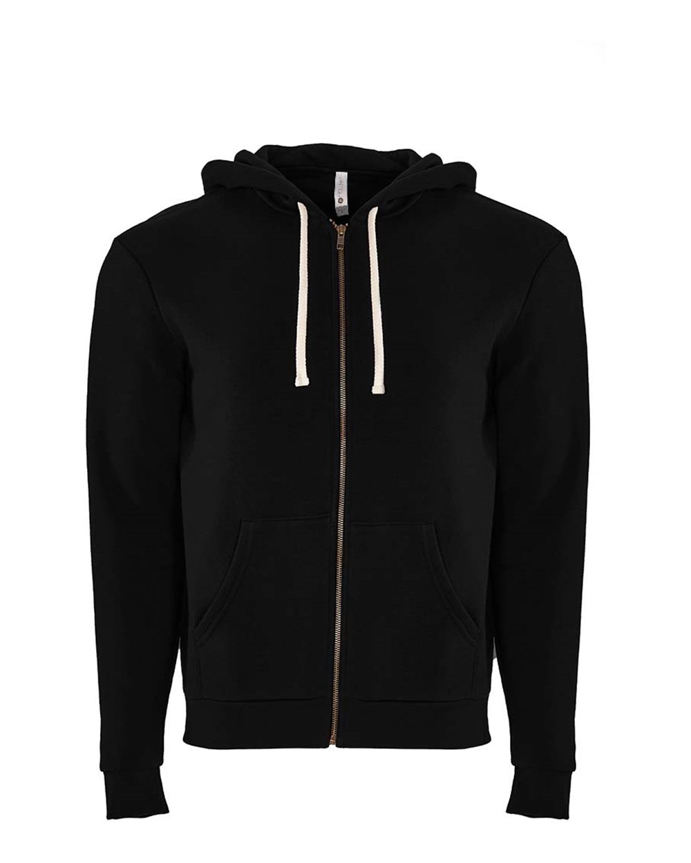 Next Level Unisex Santa Barbara Full-Zip Hoodie Sweatshirt. 9602 - Black