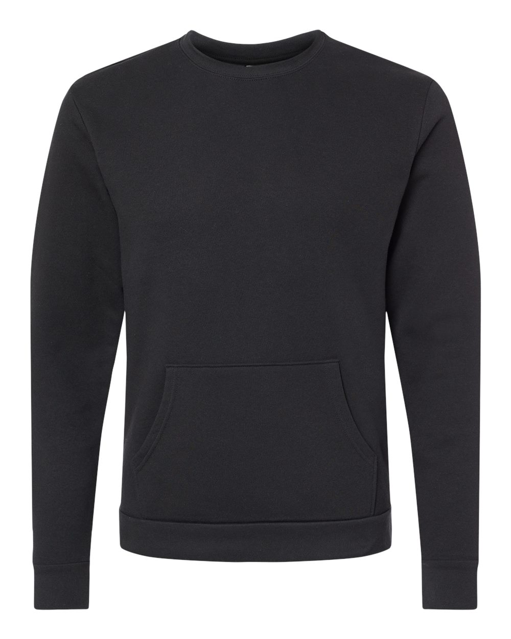 Next Level Unisex Santa Barbara Pocket Crewneck Sweatshirt. 9001 - Black