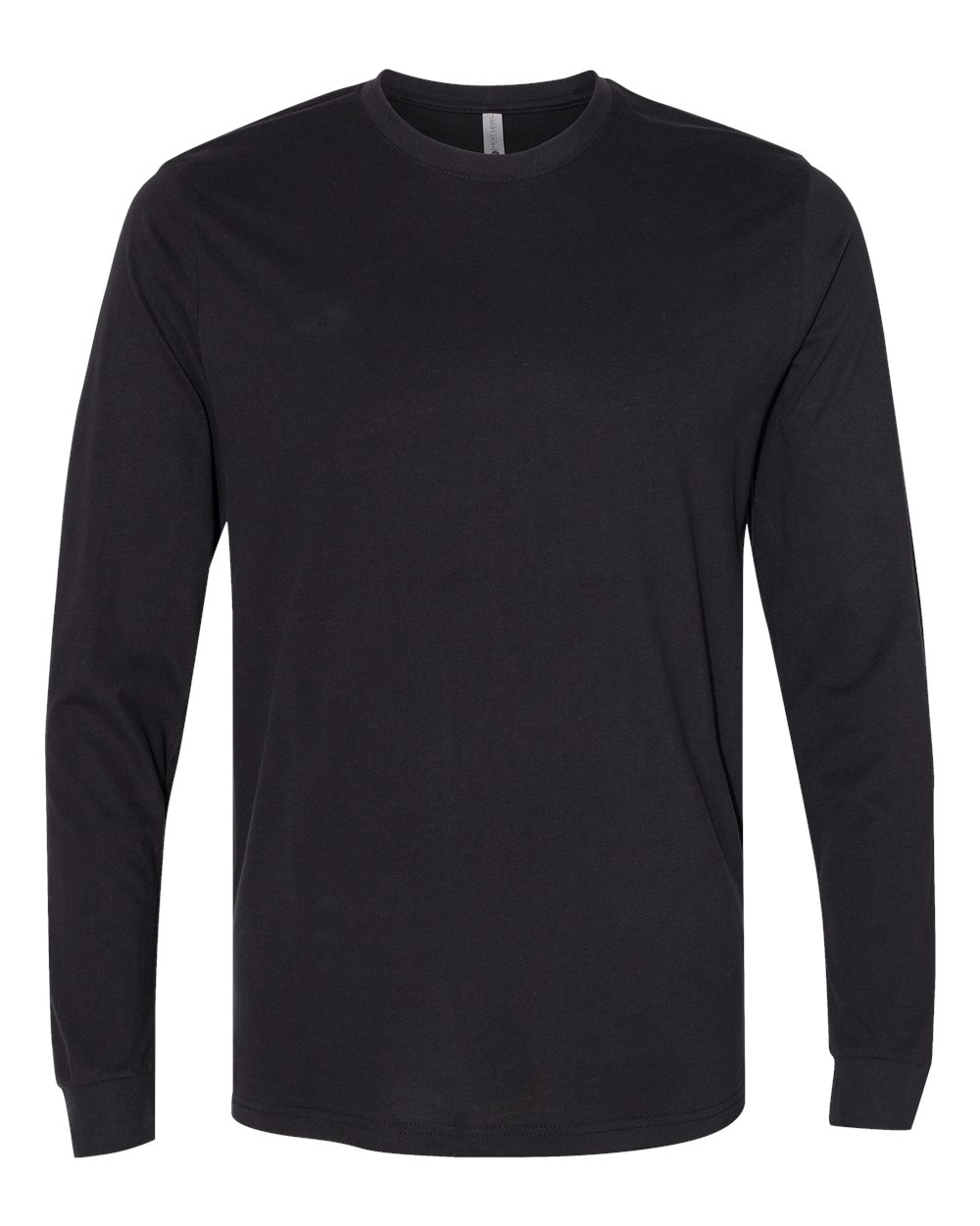 Next Level Unisex Sueded Long Sleeve Tee. 6411 - Black