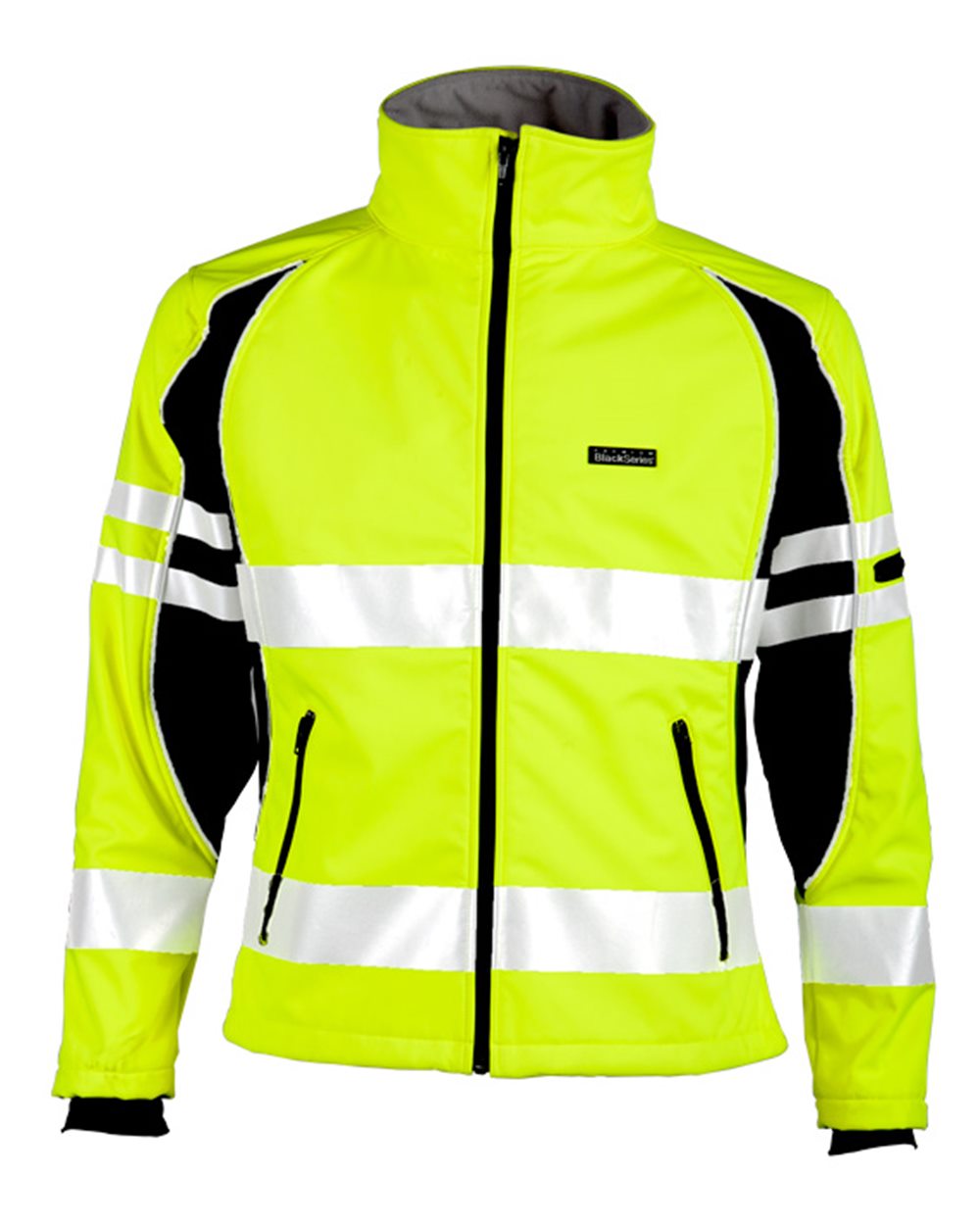 Kishigo Women's Premium Black Series® Soft Shell Jacket. JS144 - Lime