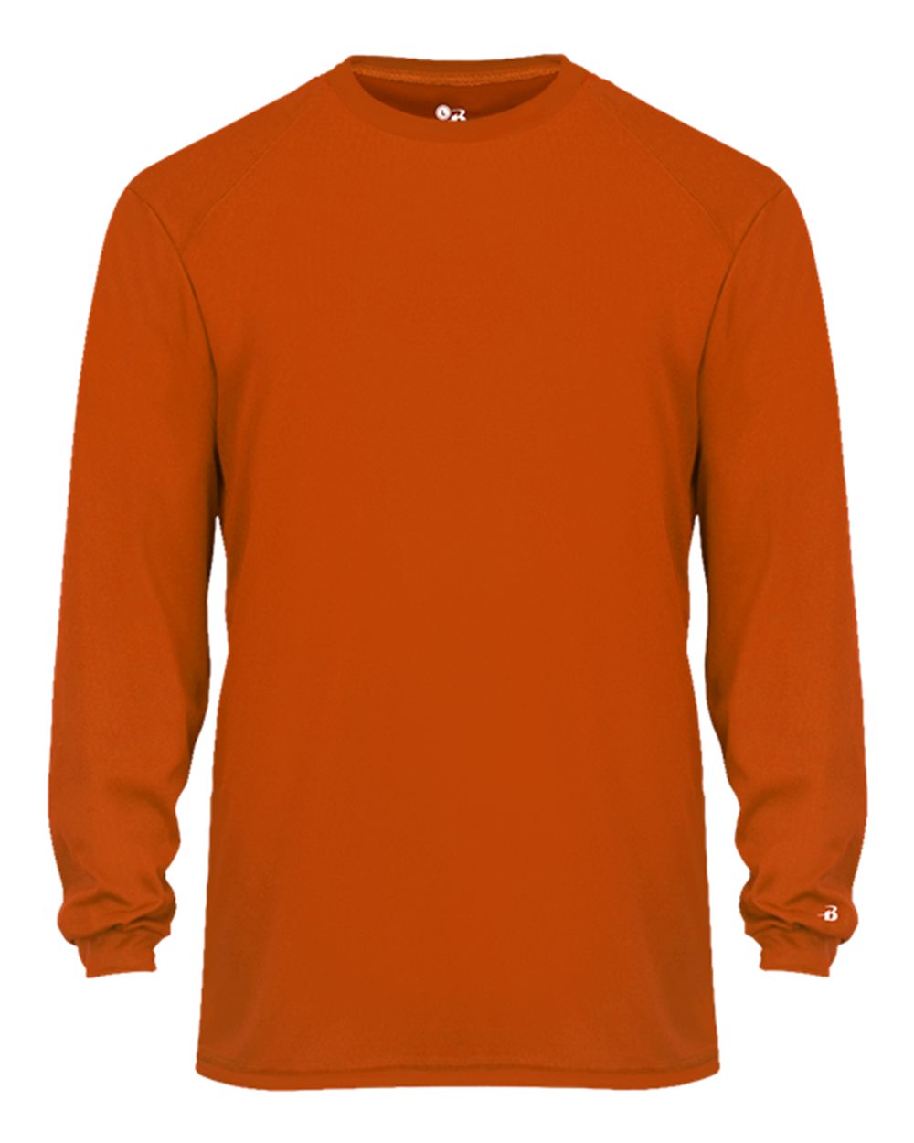 Badger Youth B-Core Long Sleeve T-Shirt. 2104 - Burnt Orange