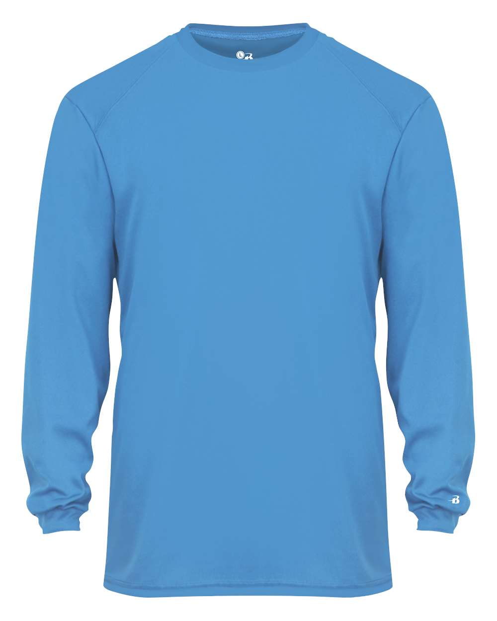 Badger Youth B-Core Long Sleeve T-Shirt. 2104 - Columbia Blue