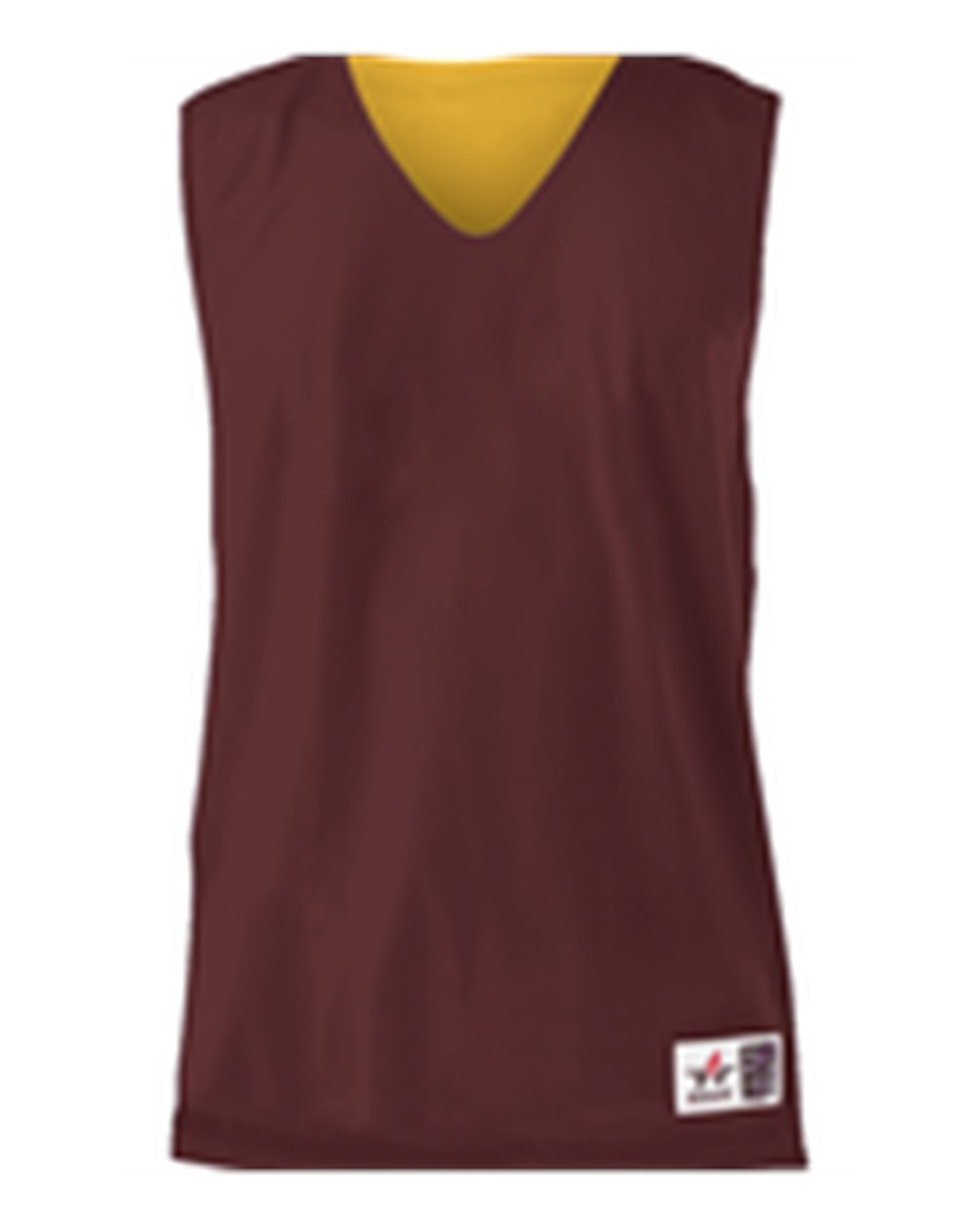 Alleson Athletic Men's Reversible Mesh Tank. 560R - Maroon/ Gold