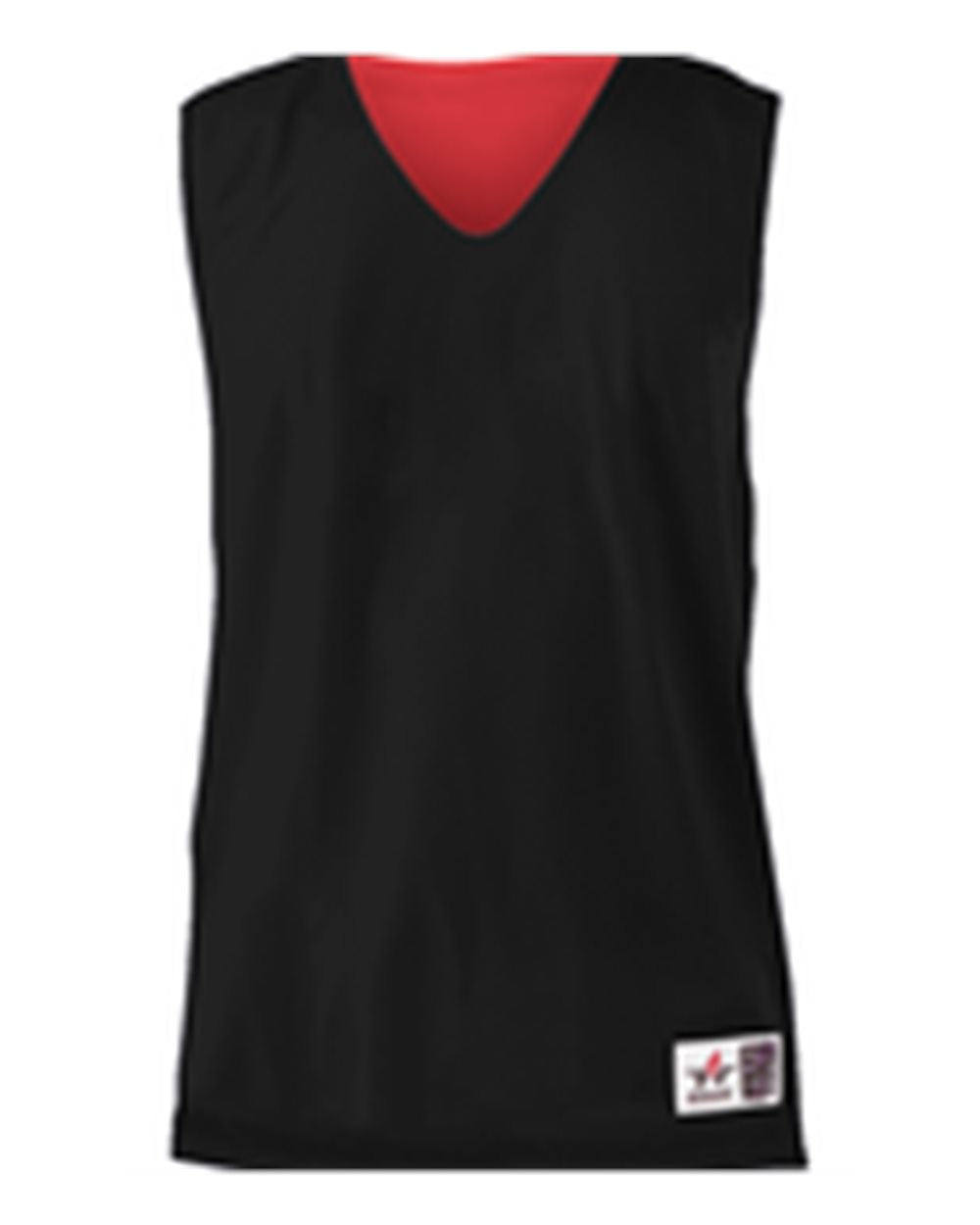Alleson Athletic Youth Reversible Mesh Tank. 560RY - Black/ Red