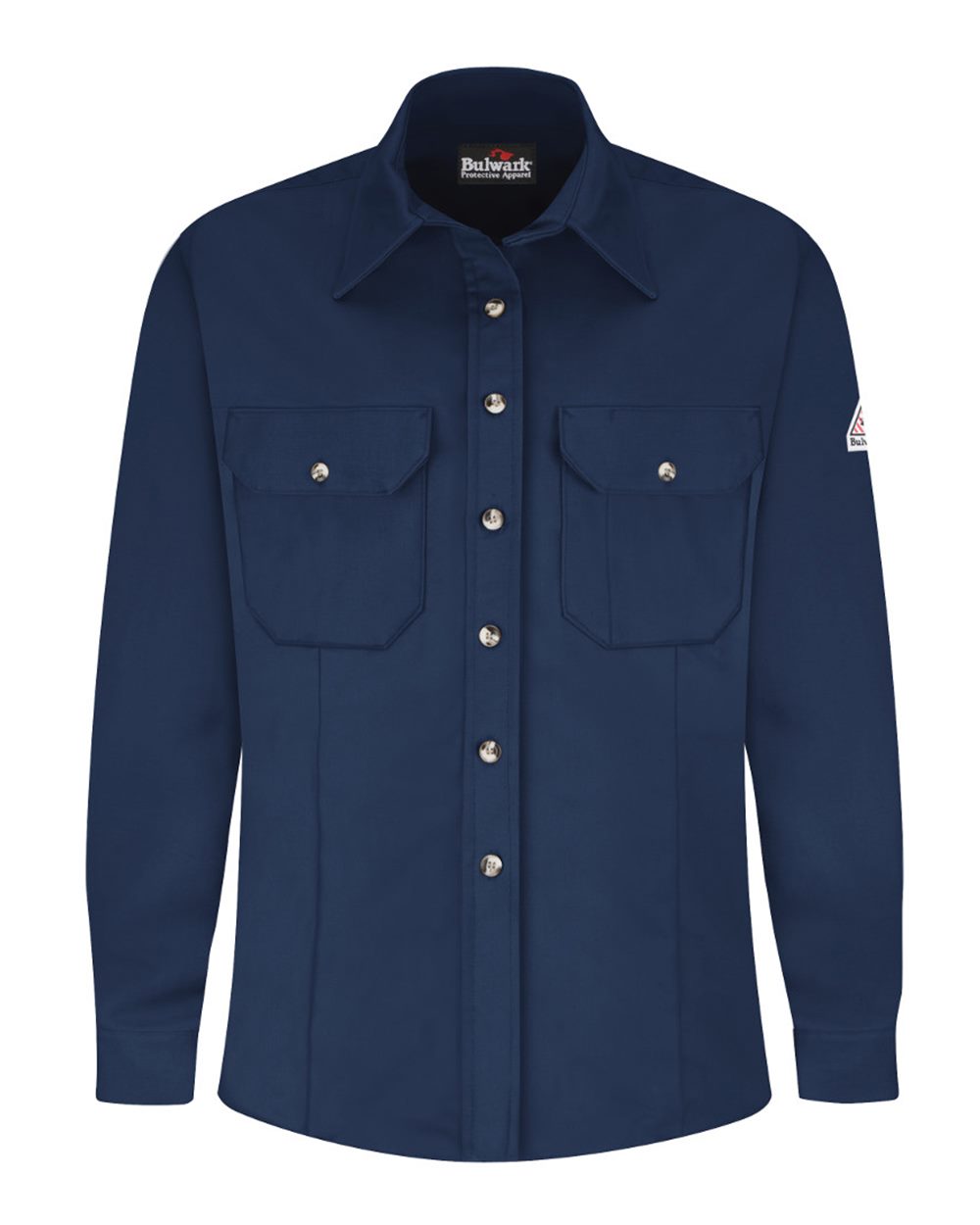 Bulwark Women's Midweight Dress Uniform Shirt. SLU3 - Navy
