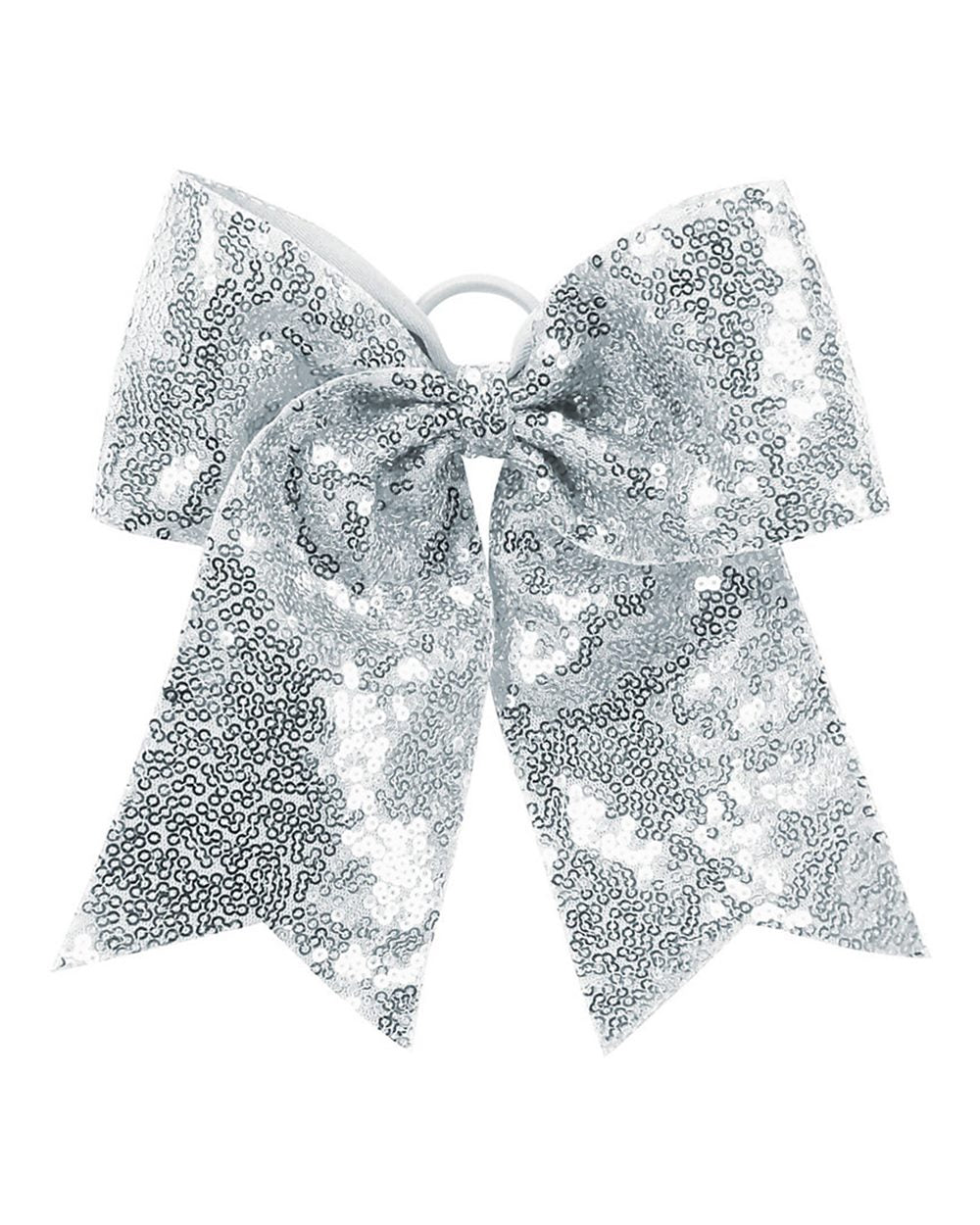 Augusta Sportswear Sequin Cheer Hair Bow. 6702 - Silver Grey