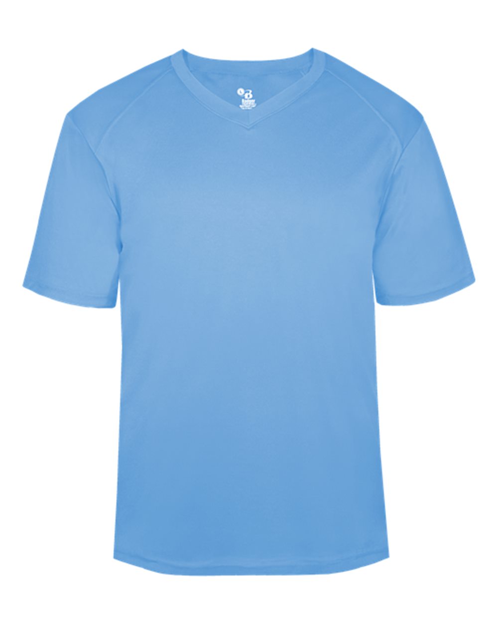 Badger Men's B-Core V-Neck T-Shirt. 4124 - Columbia Blue
