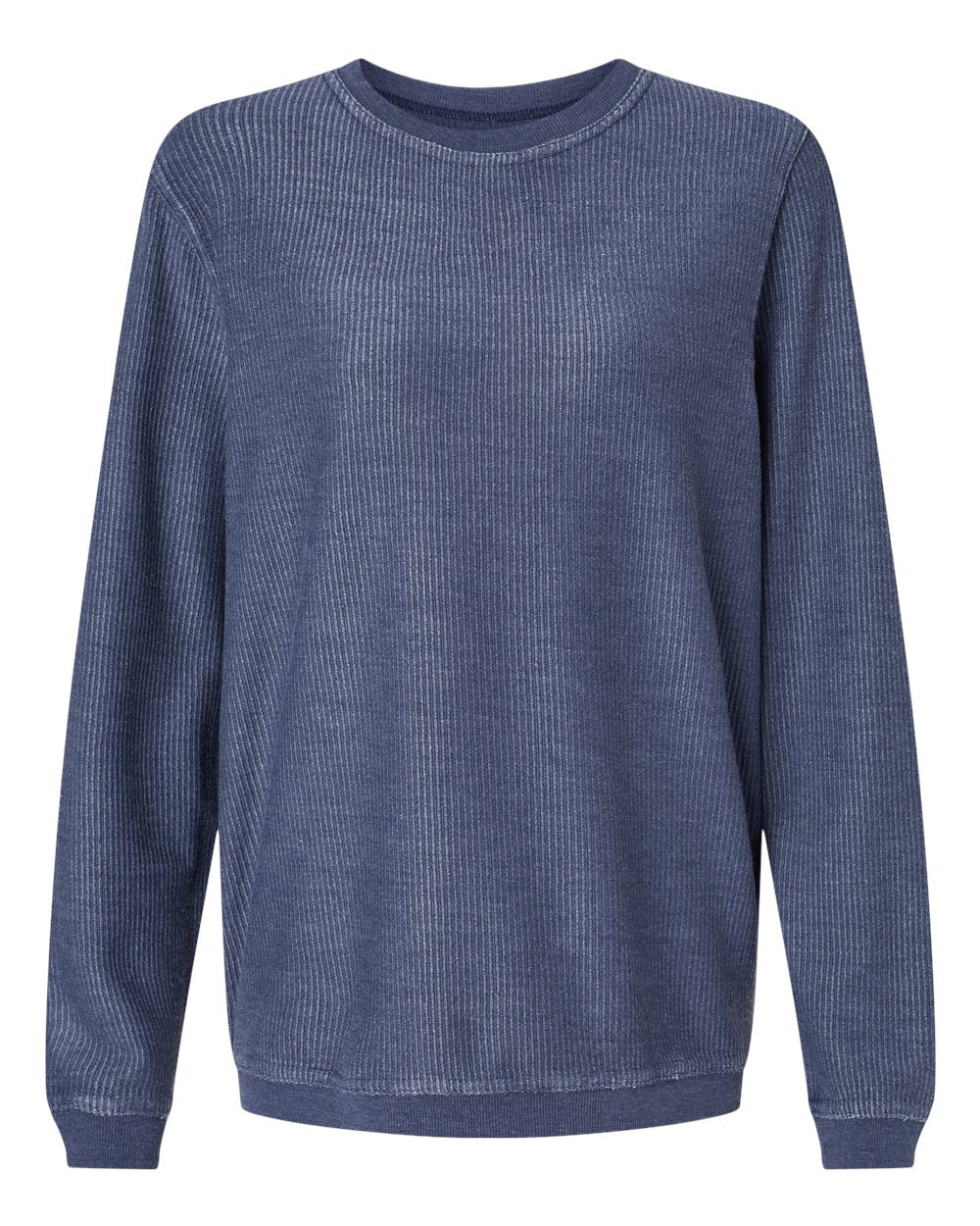 Boxercraft Unisex Corded Crewneck Sweatshirt. D02 - Navy