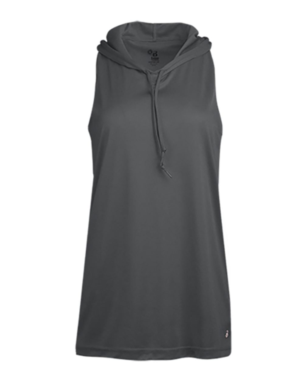 Badger Women's B-Core Racerback Hooded Tank Top. 4111 - Graphite