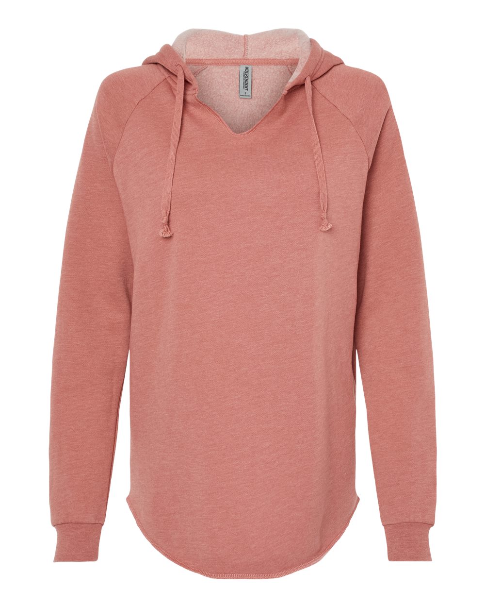 Independent Trading Co. Women’s Lightweight California Wave Wash Hooded Sweatshirt. PRM2500 - Dusty Rose