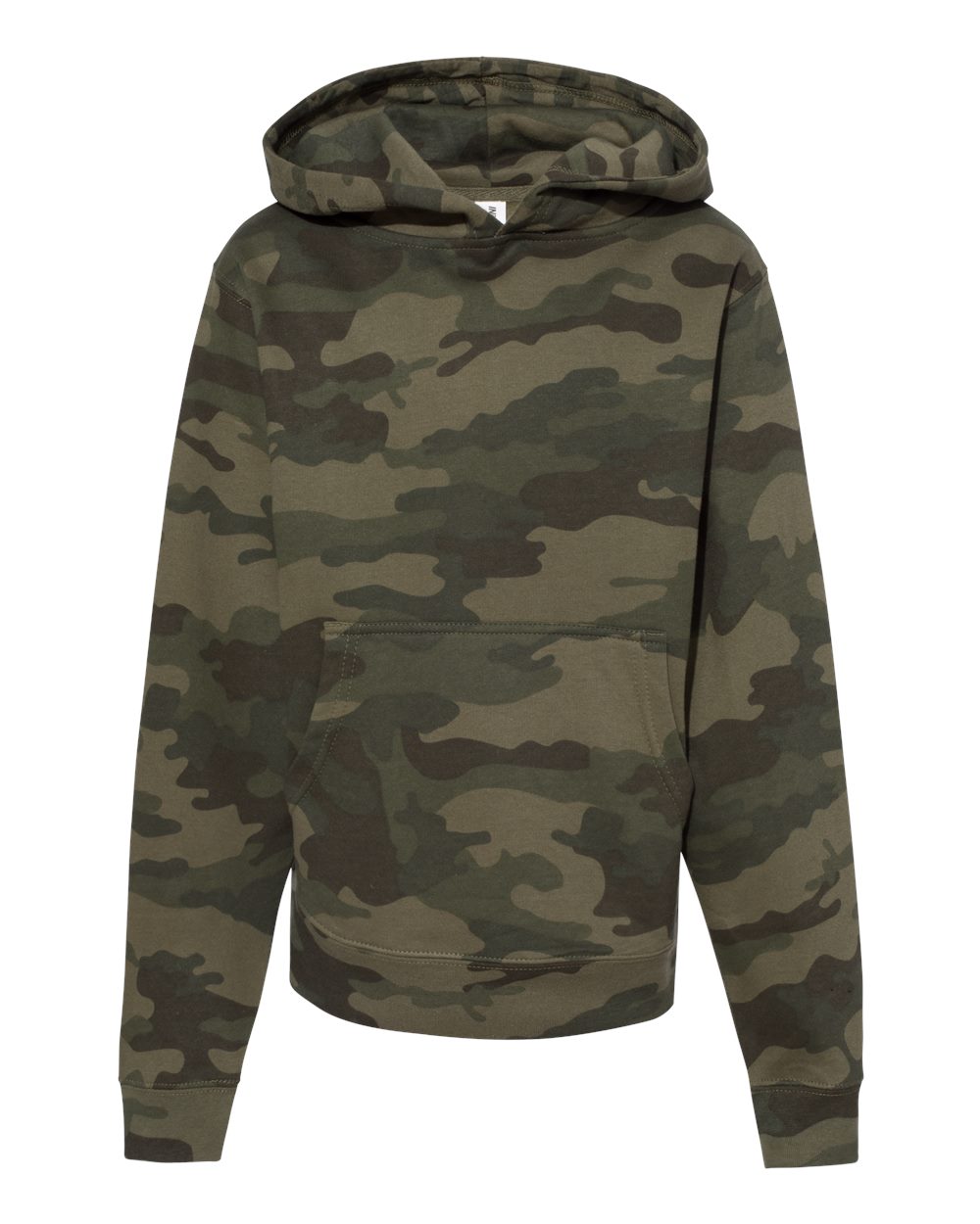 Independent Trading Co. Youth Midweight Hooded Sweatshirt. SS4001Y - Forest Camo