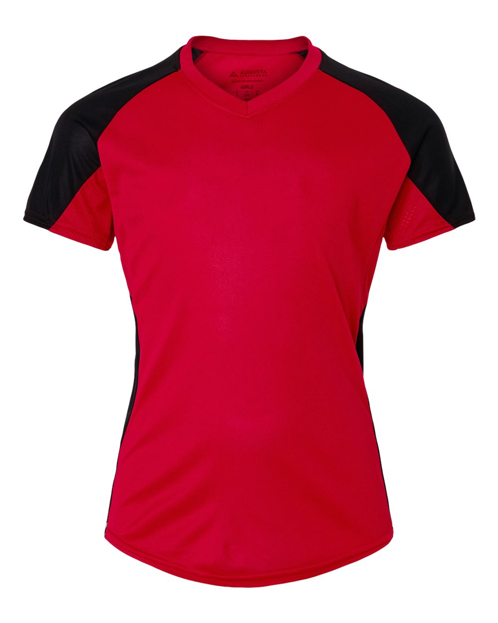 Augusta Sportswear Girls' Cutter Jersey. 1523 - Red/ Black