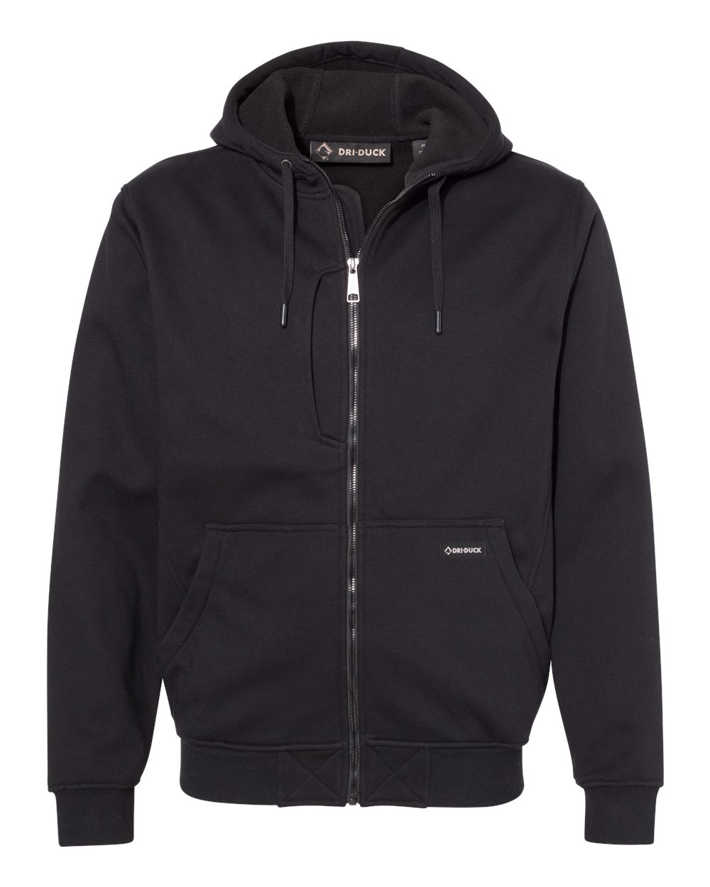 DRI DUCK Men's Bateman Bonded Power Fleece 2.0 Full-Zip Jacket. 7040 - Black