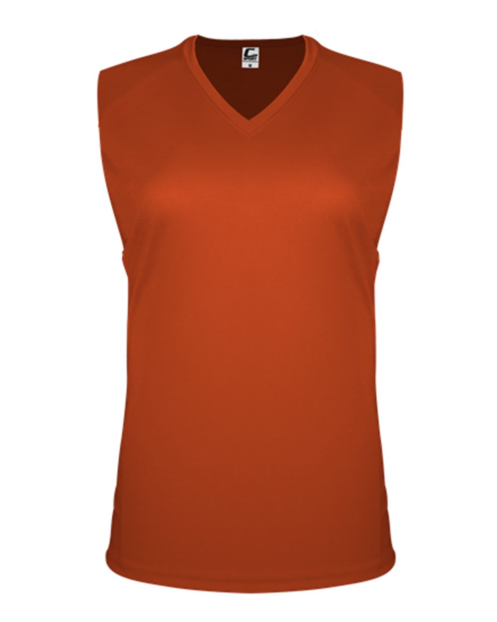 C2 Sport Women's Sleeveless V-Neck T-Shirt. 5663 - Burnt Orange
