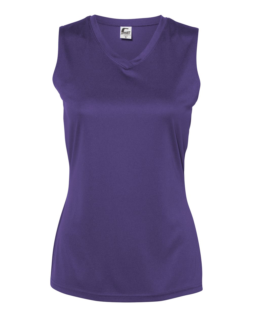 C2 Sport Women's Sleeveless V-Neck T-Shirt. 5663 - Purple