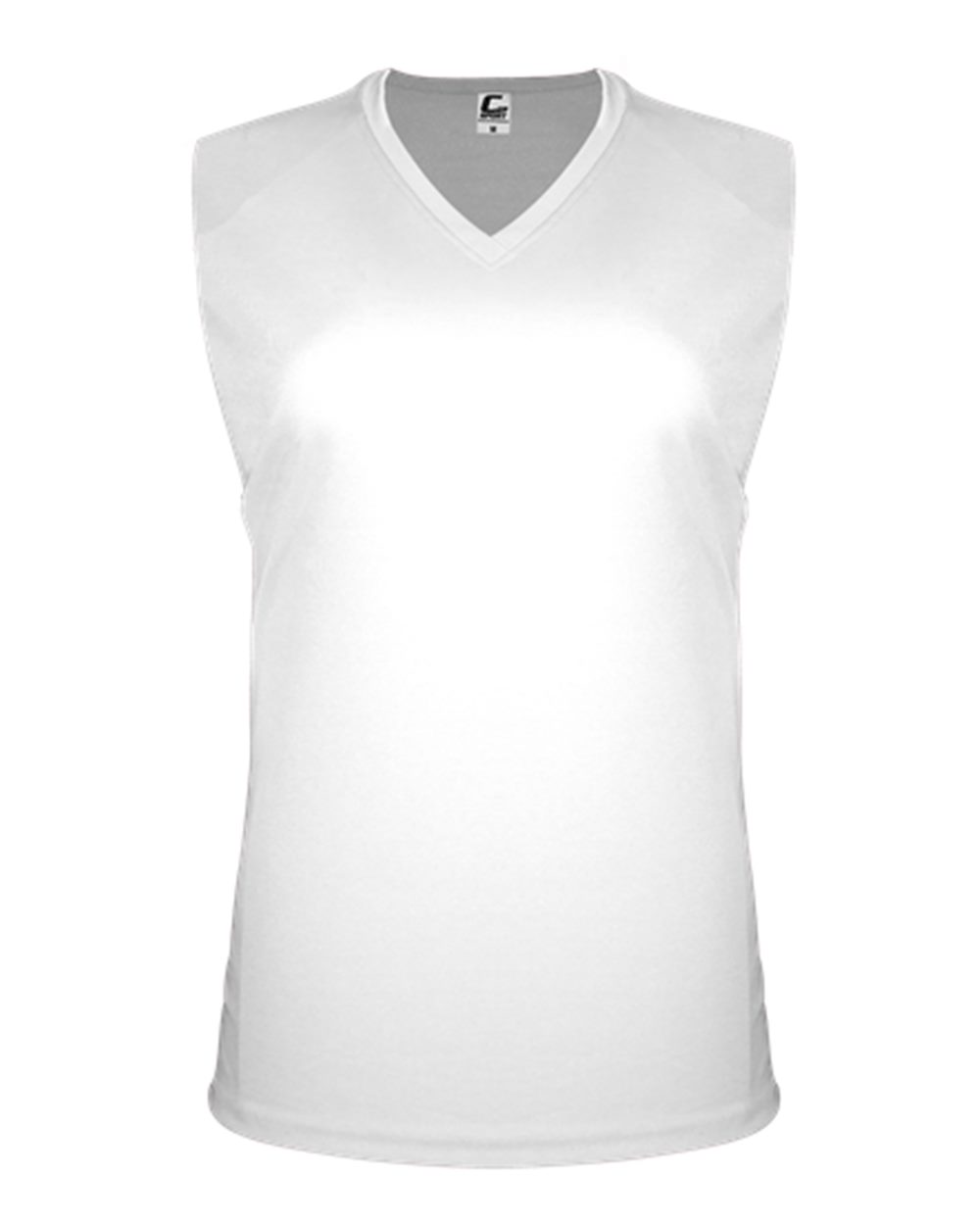 C2 Sport Women's Sleeveless V-Neck T-Shirt. 5663 - White