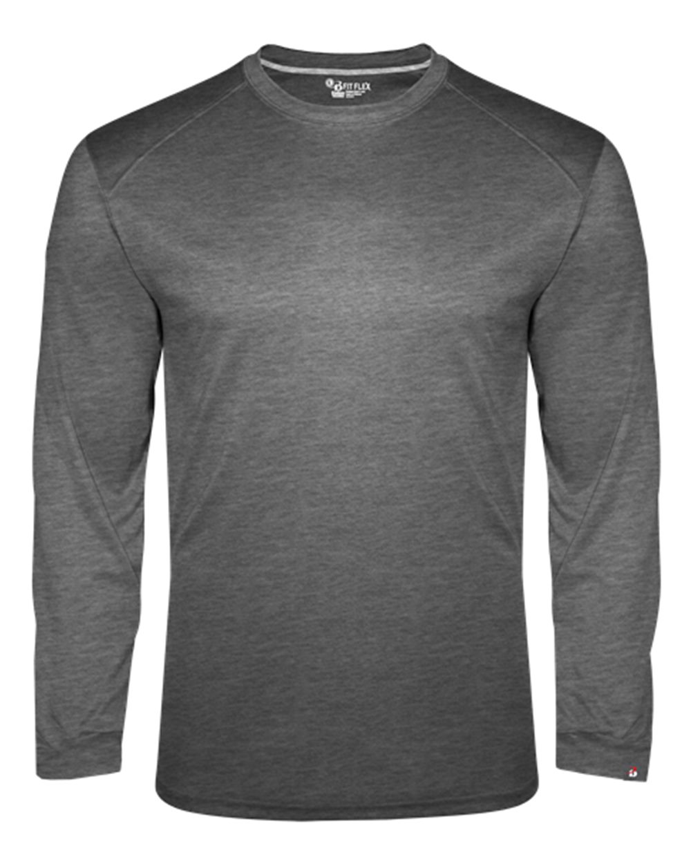 Badger Men's FitFlex Performance Long Sleeve T-Shirt. 1001 - Charcoal