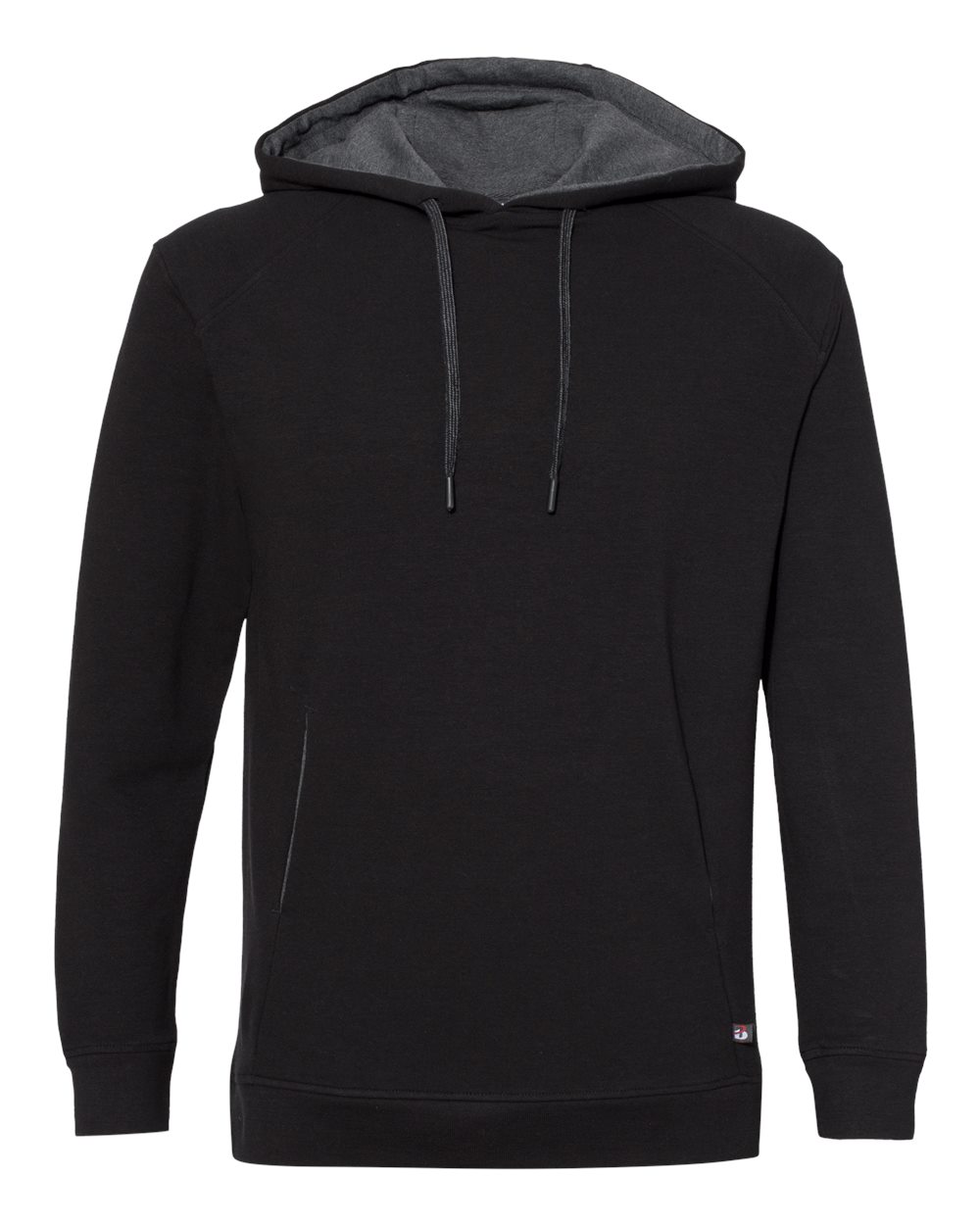 Badger Men's FitFlex French Terry Hooded Sweatshirt. 1050 - Black