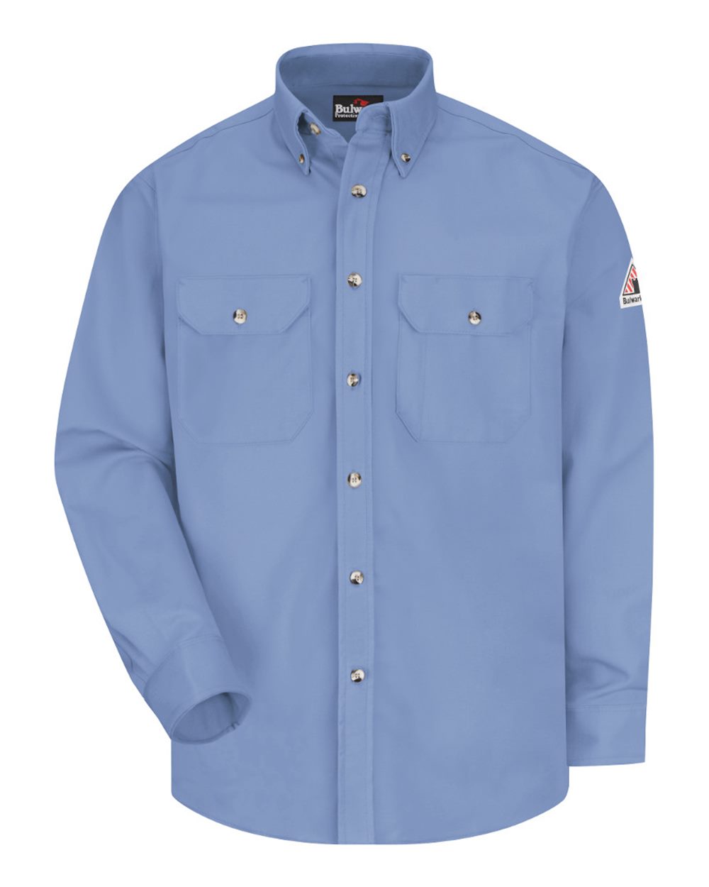 Bulwark Men's Midweight Dress Uniform Shirt. SLU2 - Light Blue
