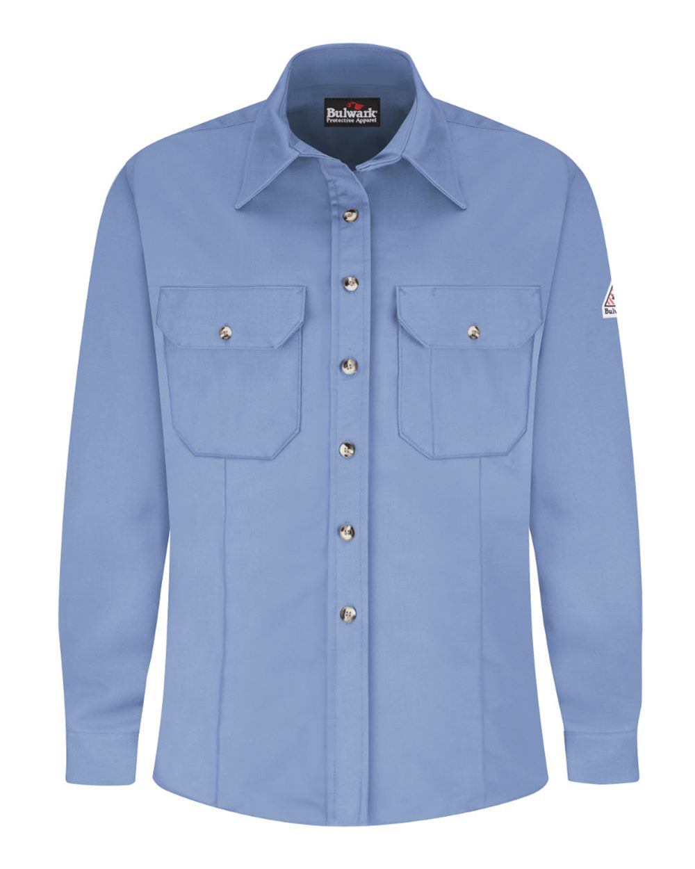 Bulwark Women's Midweight Dress Uniform Shirt. SLU3 - Light Blue