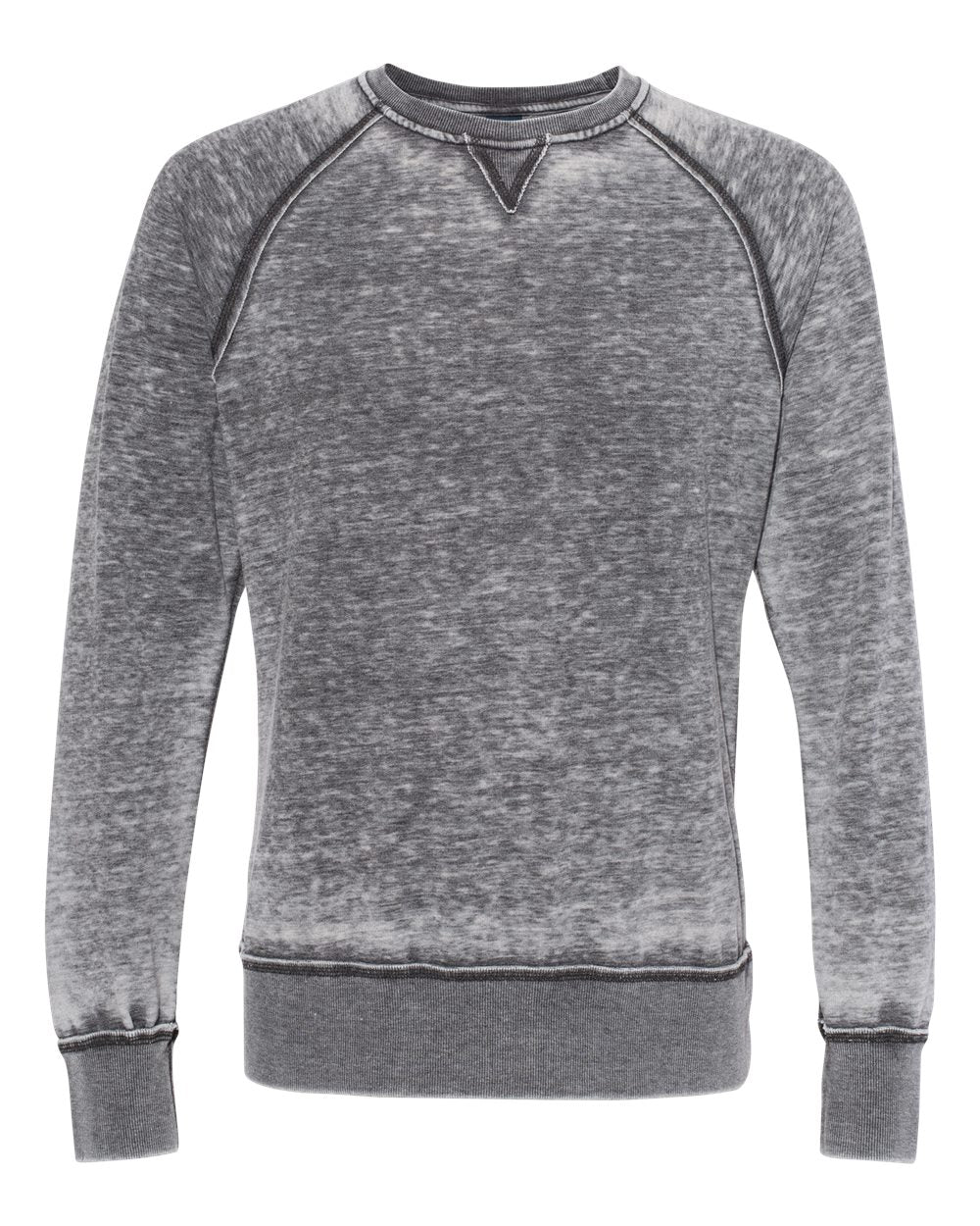J. America Men's Vintage Zen Fleece Crewneck Sweatshirt. 8920 - Dark Smoke