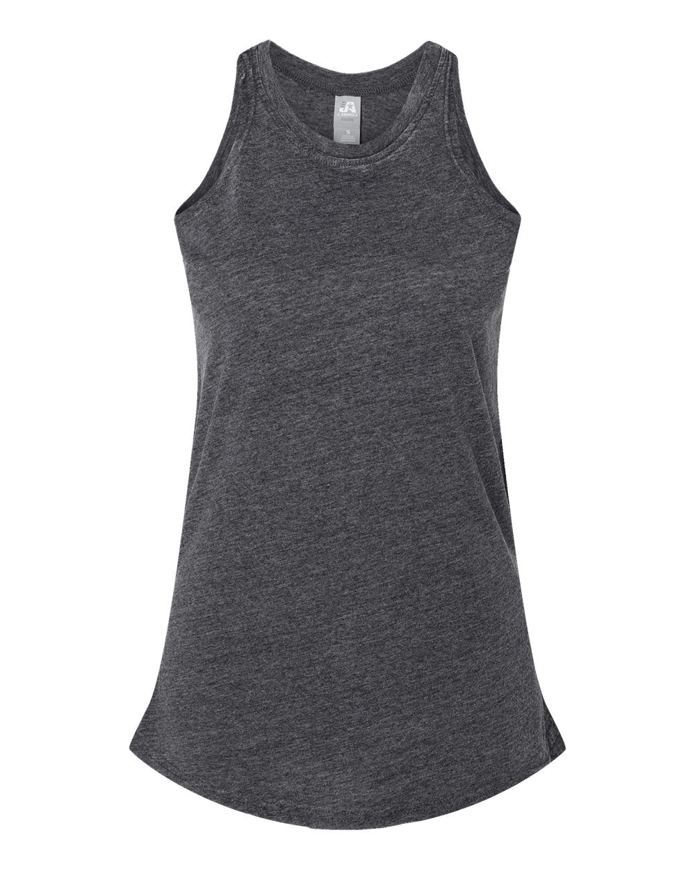 J. America Women’s Zen Jersey Tank Top. 8117 - Dark Smoke