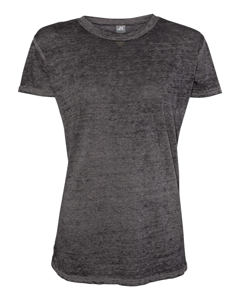 J. America Women’s Zen Jersey T-Shirt. 8116 - Twisted Black