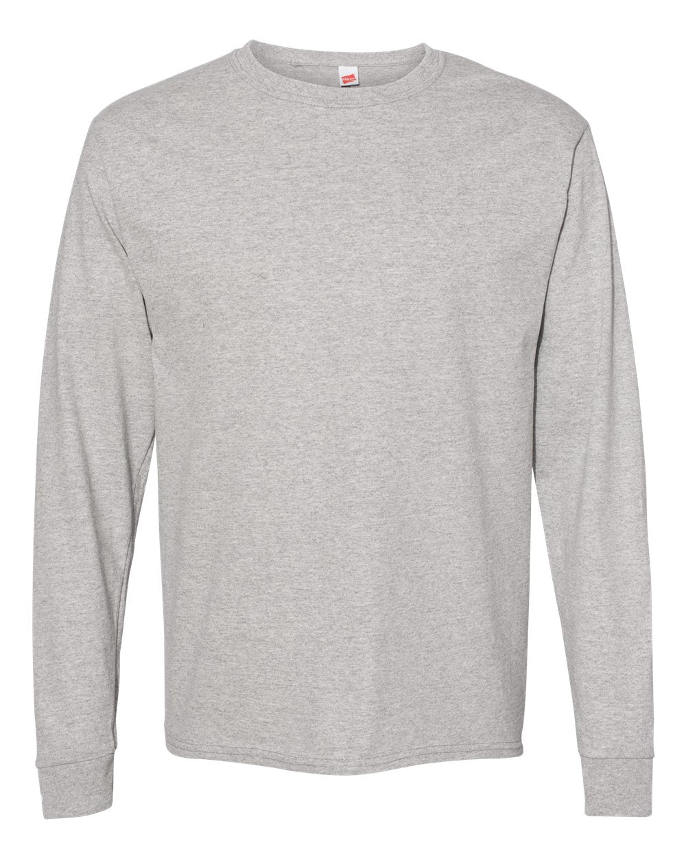 Hanes Unisex Essential-T Long Sleeve T-Shirt. 5286 - Oxford Grey