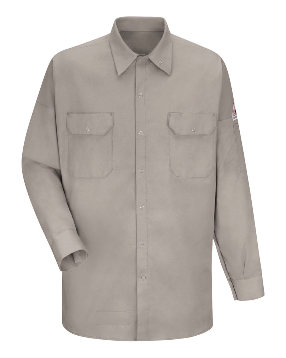 Bulwark Men's Welding Work Shirt. SWW2 - Silver Grey