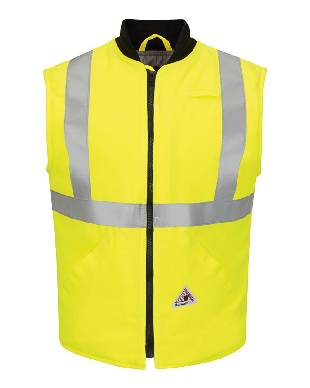 Bulwark Men's Hi Vis Insulated Vest with Reflective Trim - CoolTouch®2. VMS4HV - Yellow/ Green