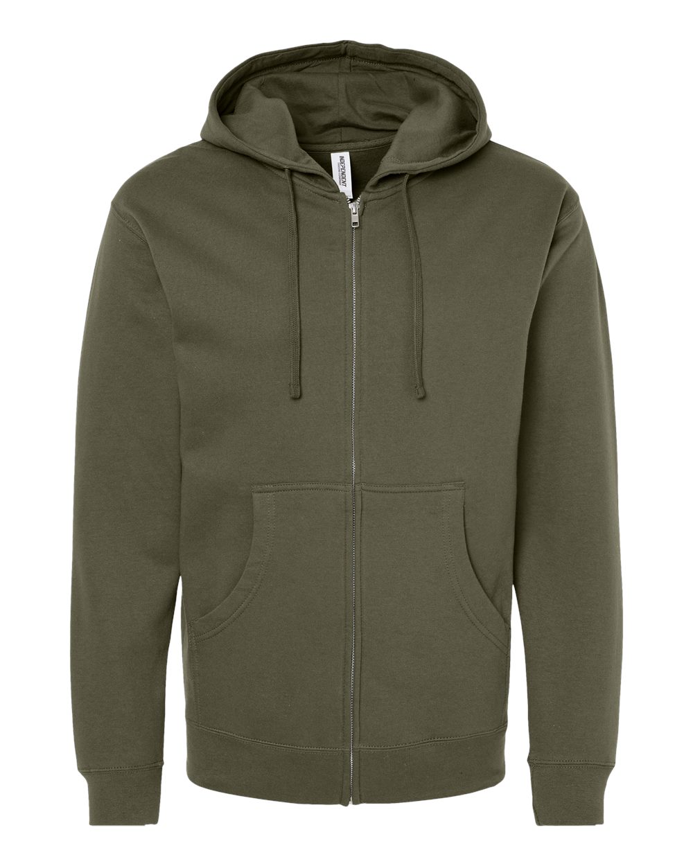 Independent Trading Co. Unisex Midweight Full-Zip Hooded Sweatshirt. SS4500Z - Army