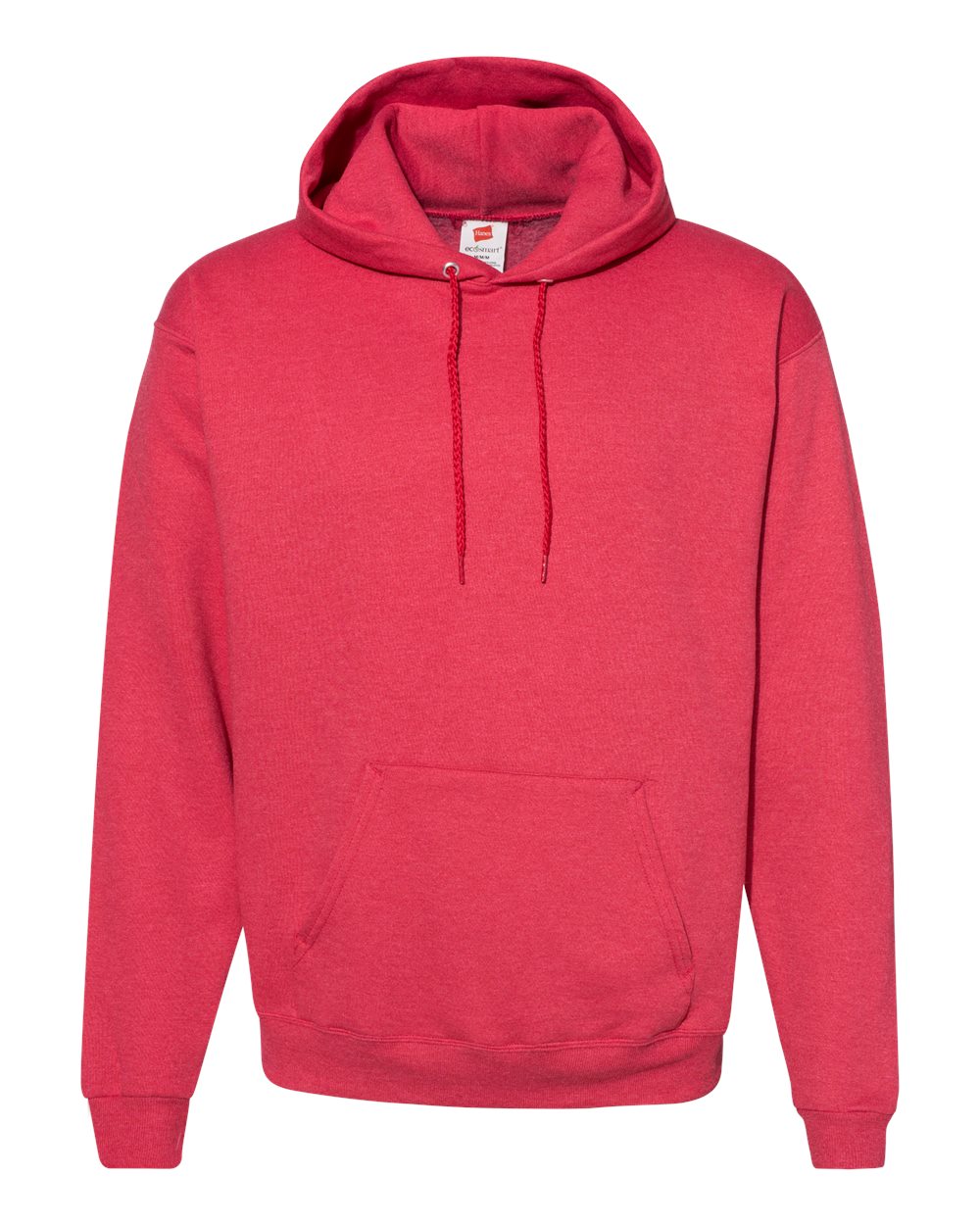 Hanes Unisex EcoSmart® Hooded Sweatshirt. P170 - Heather Red